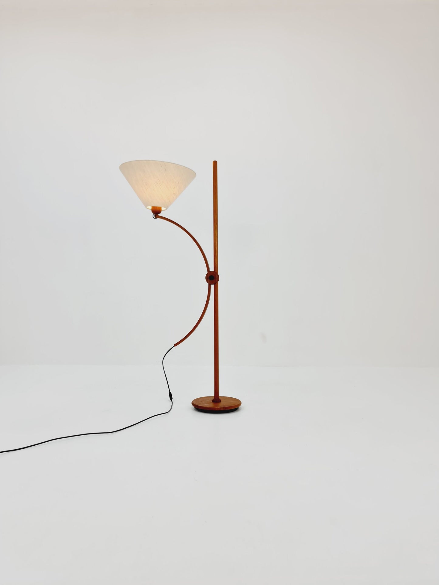 Vintage Danish Teak floor lamp by DOMUS 1970s