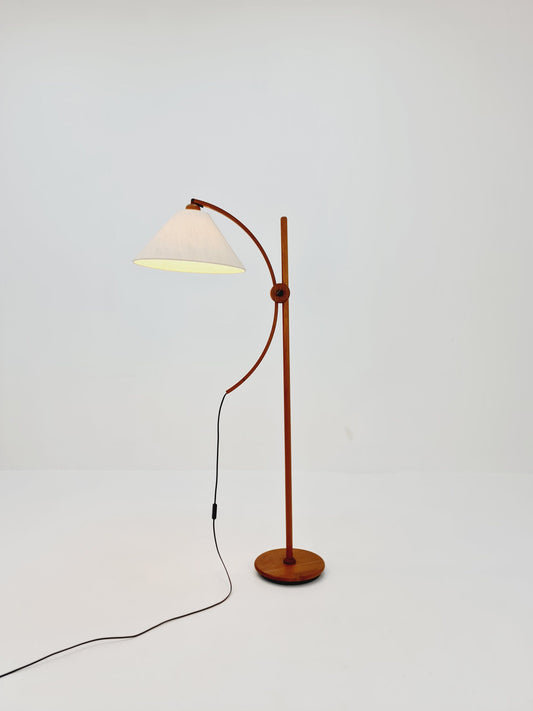 Vintage Danish Teak floor lamp by DOMUS 1970s