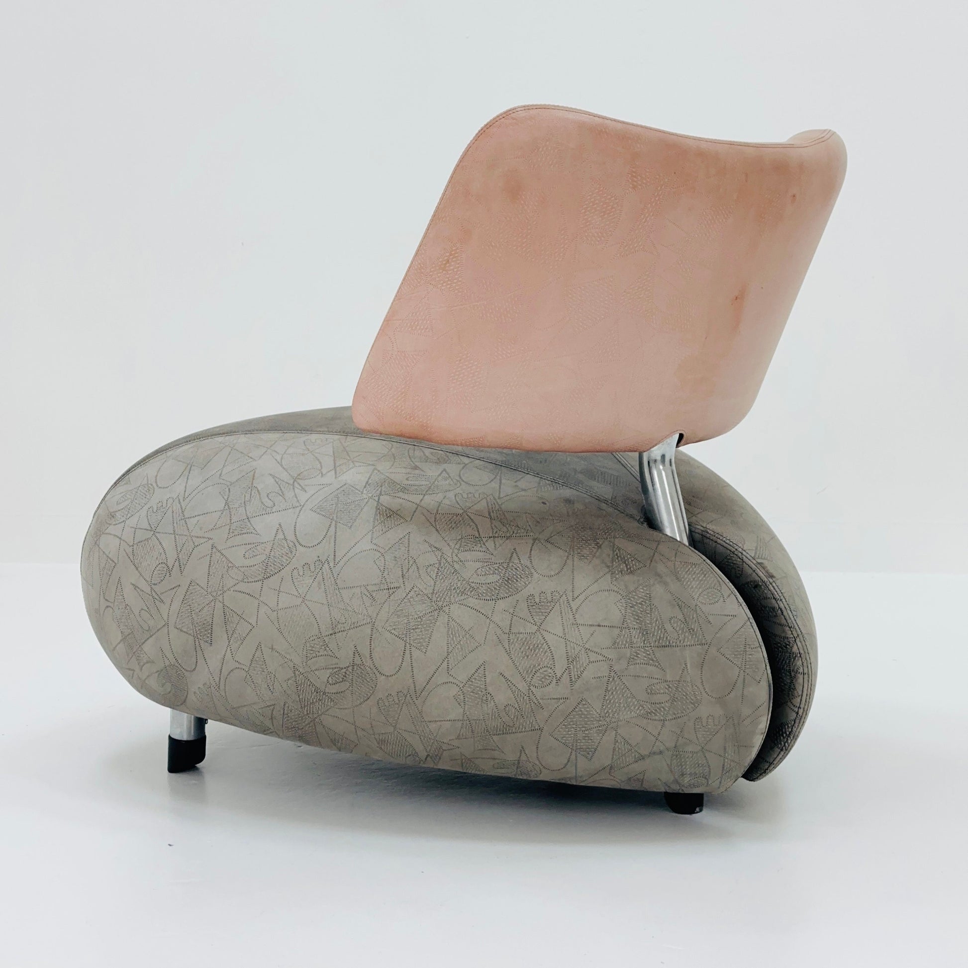 Set of 2 Mid century Orginal Leather Pallone lounge chairs by Roy de Scheemaker for Leolux, 1980s