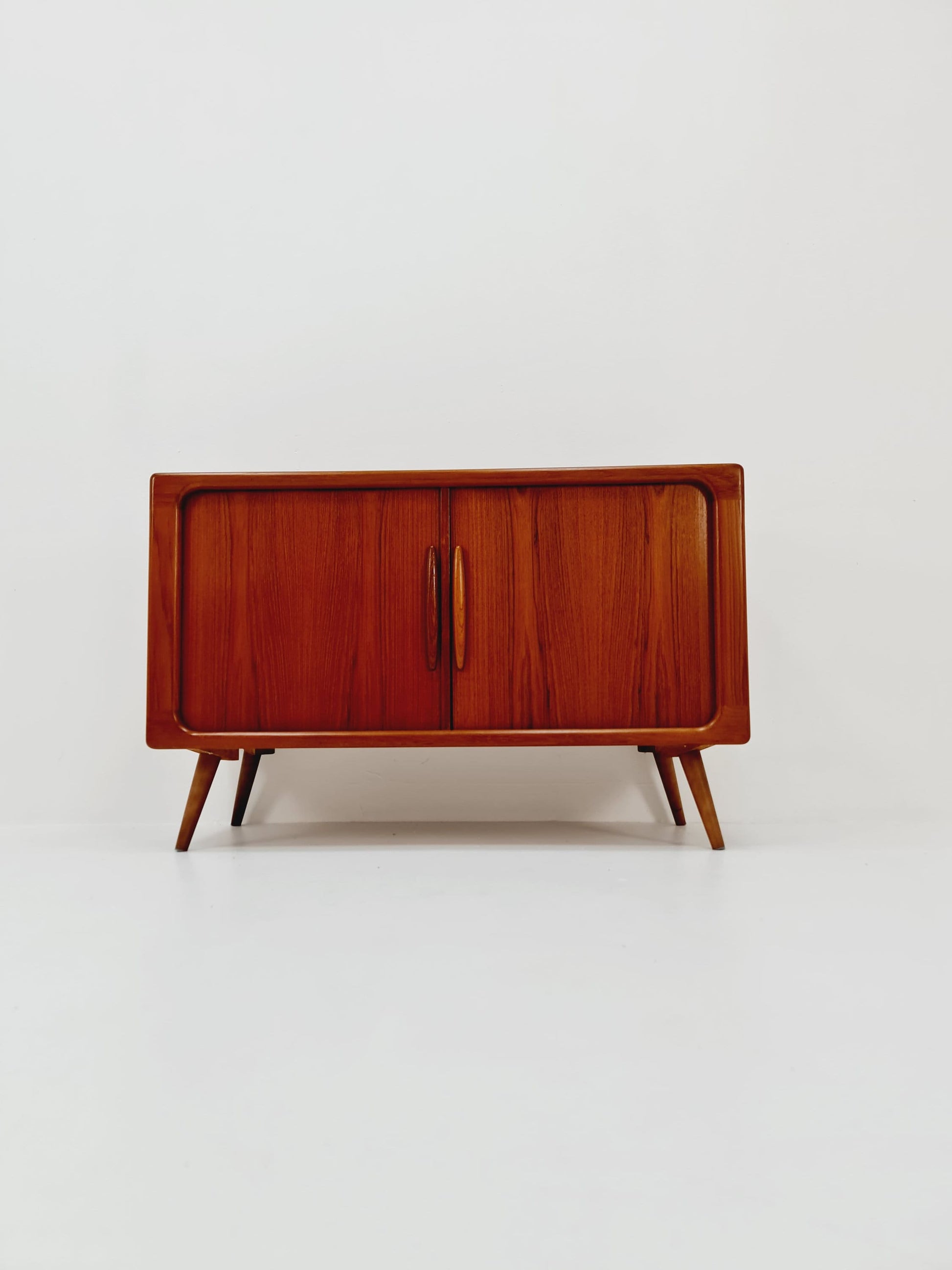 Mid century Solid Danish teak hallway cabinet, Record cabinet By Dyrlund 1960s