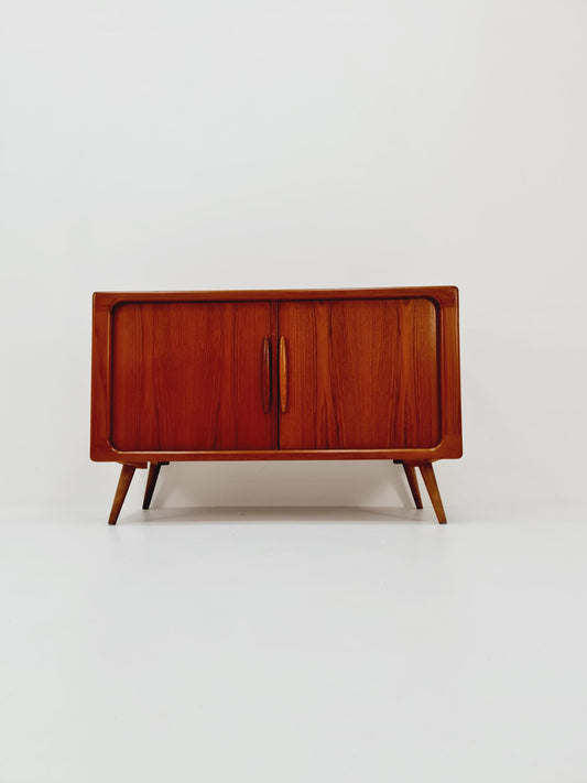 Mid century Solid Danish teak hallway cabinet, Record cabinet By Dyrlund 1960s