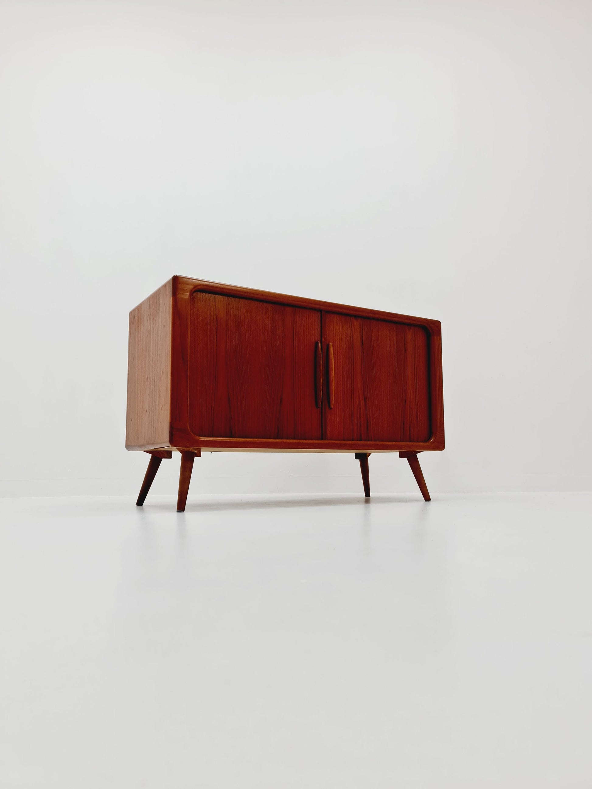 Mid century Solid Danish teak hallway cabinet, Record cabinet By Dyrlund 1960s