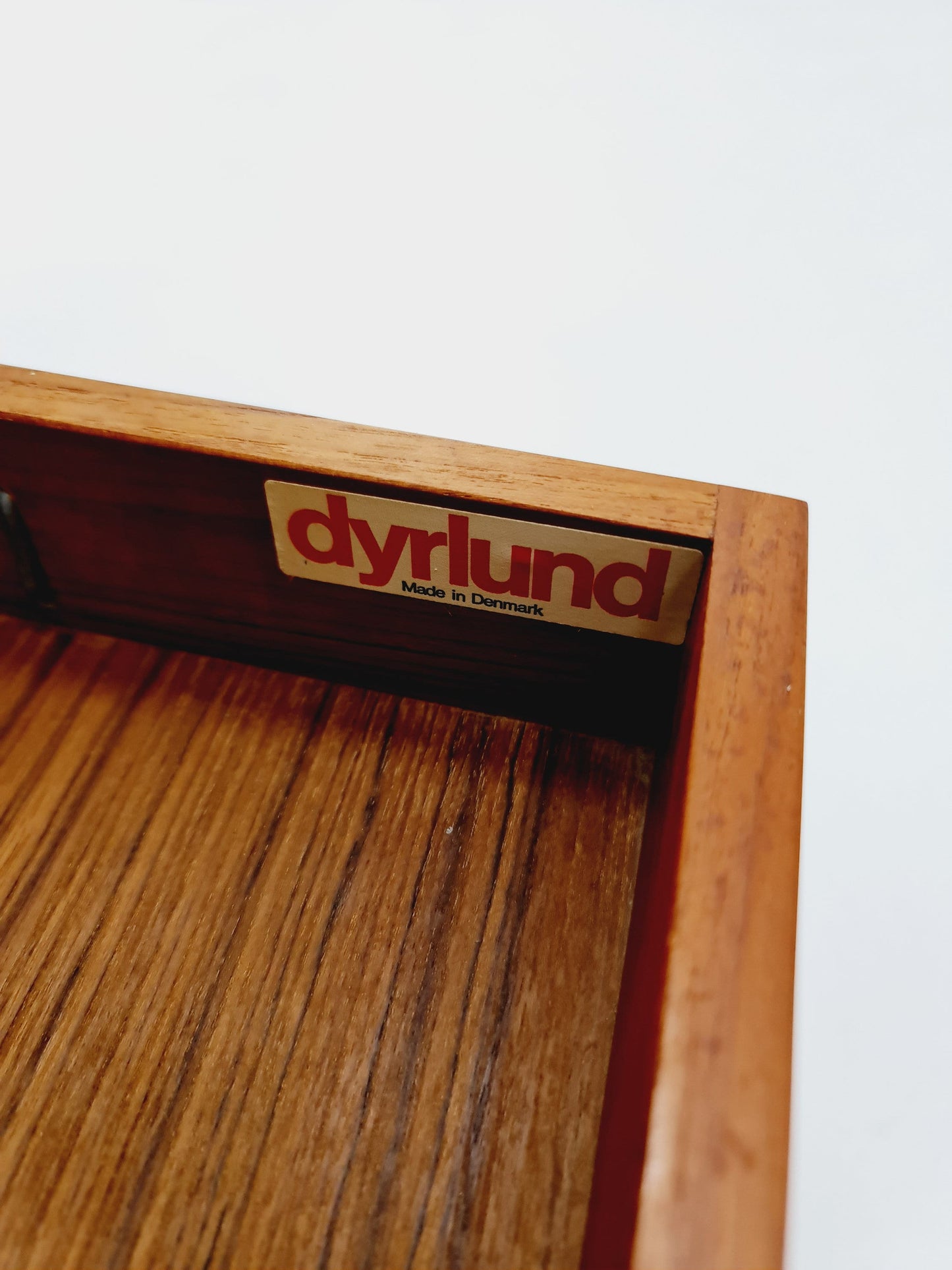Mid century Solid Danish teak hallway cabinet, Record cabinet By Dyrlund 1960s