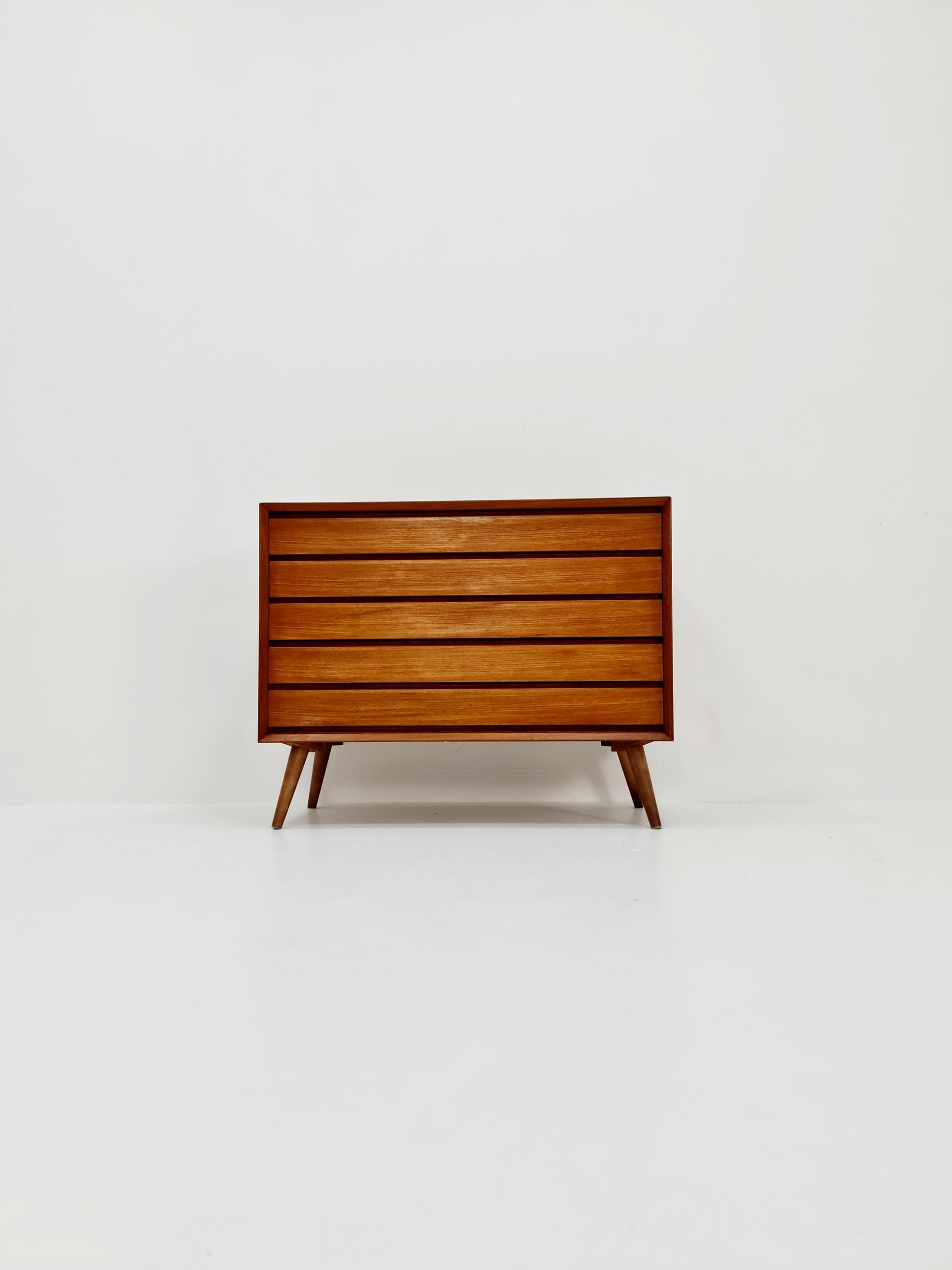Mid century Modern Danish teak chest of drawers by Svend AAge Rasmussen , 1960s