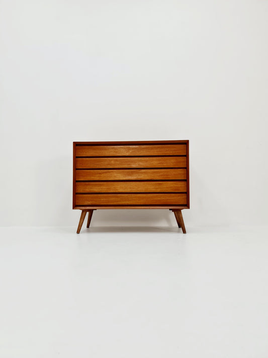 Mid century Modern Danish teak chest of drawers by Svend AAge Rasmussen , 1960s