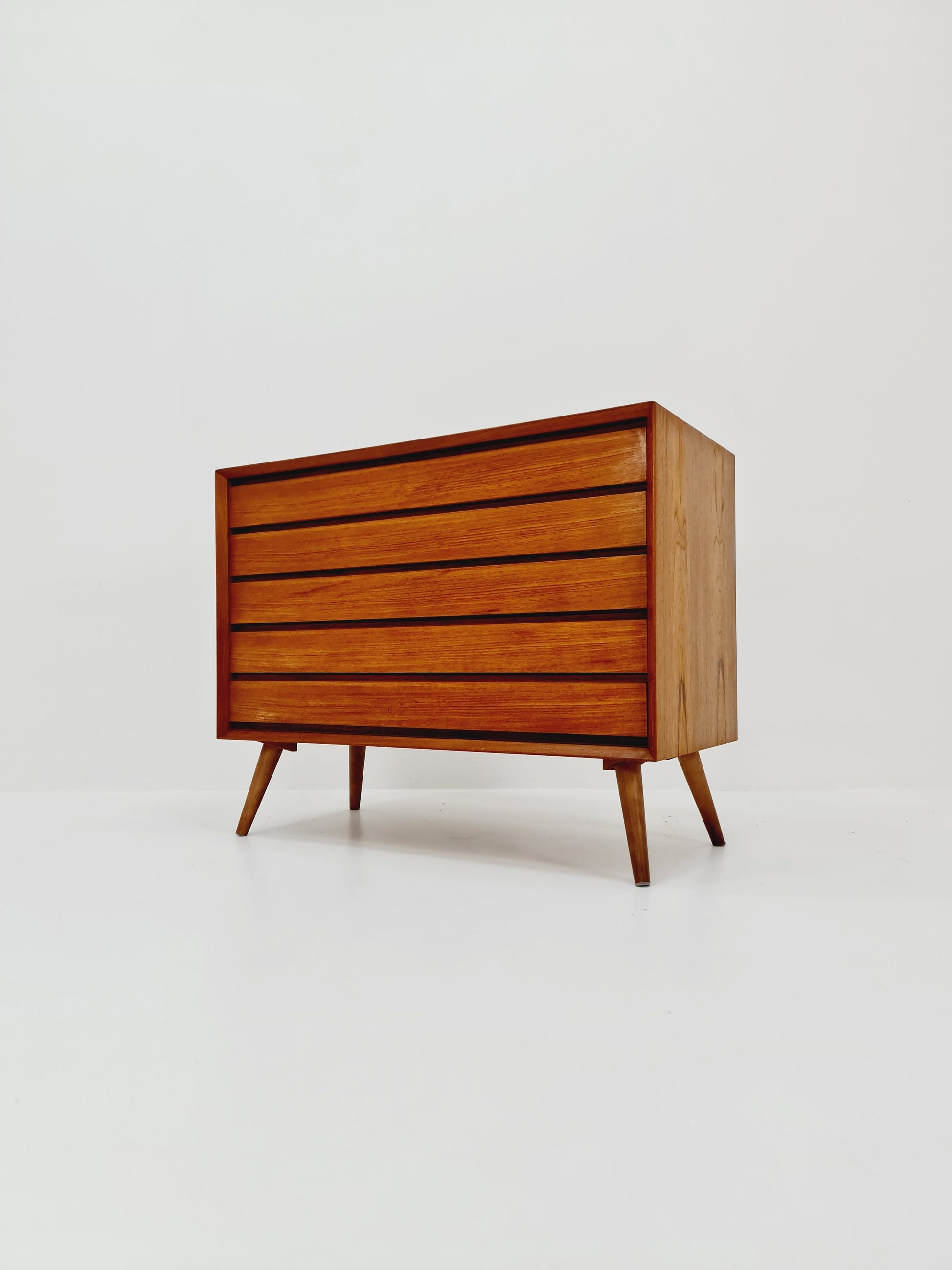 Mid century Modern Danish teak chest of drawers by Svend AAge Rasmussen , 1960s