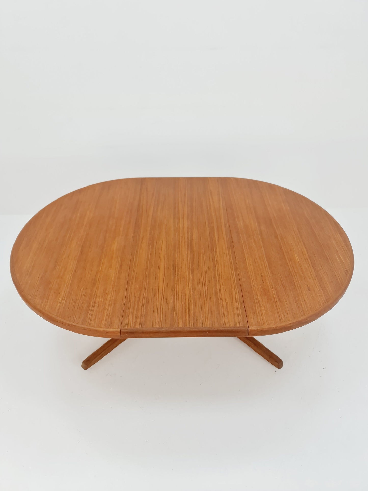 Mid century extendable Danish Modern Teak dining table by Glostrup , 1970s