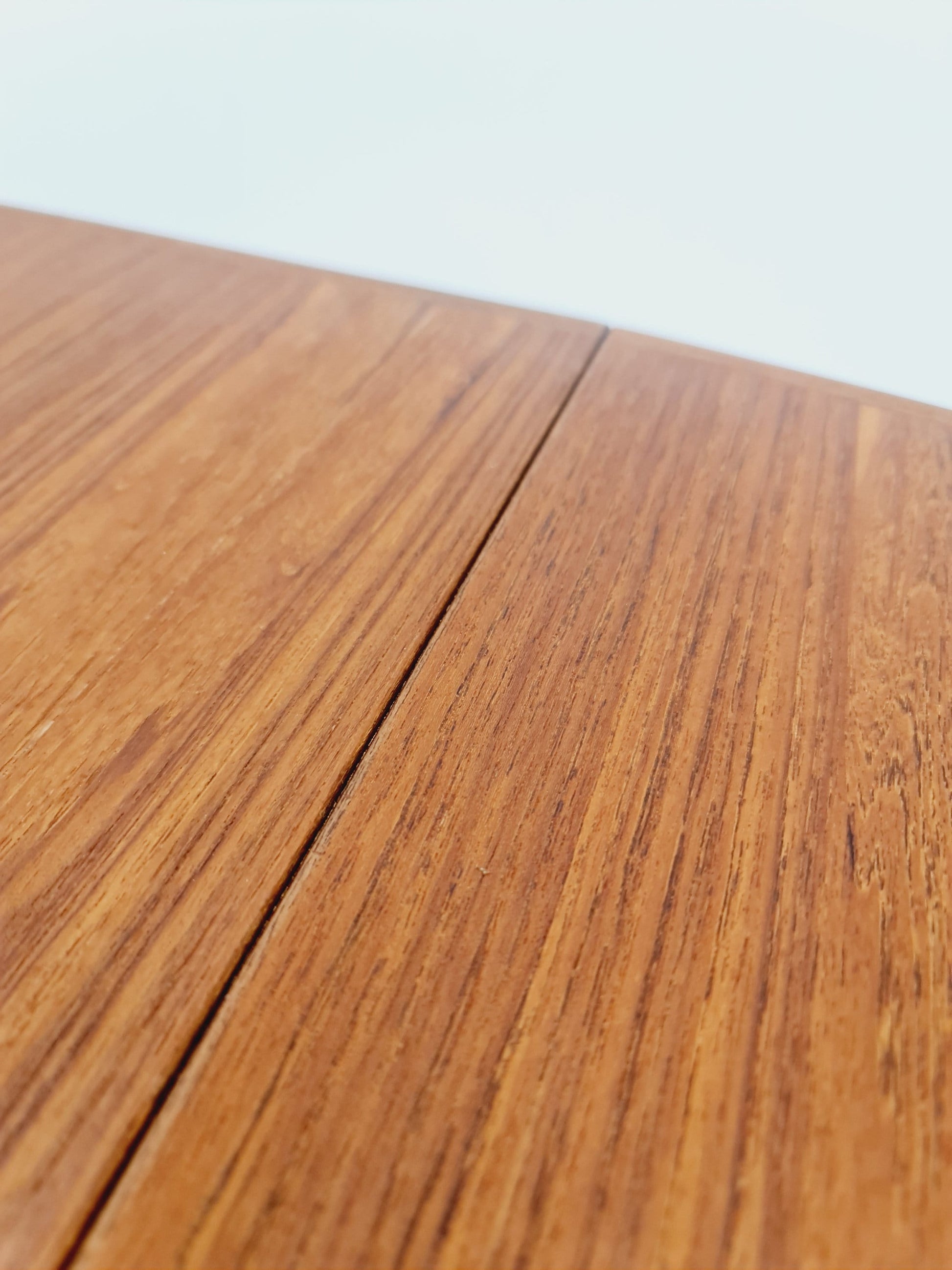Mid century extendable Danish Modern Teak dining table by Glostrup , 1970s