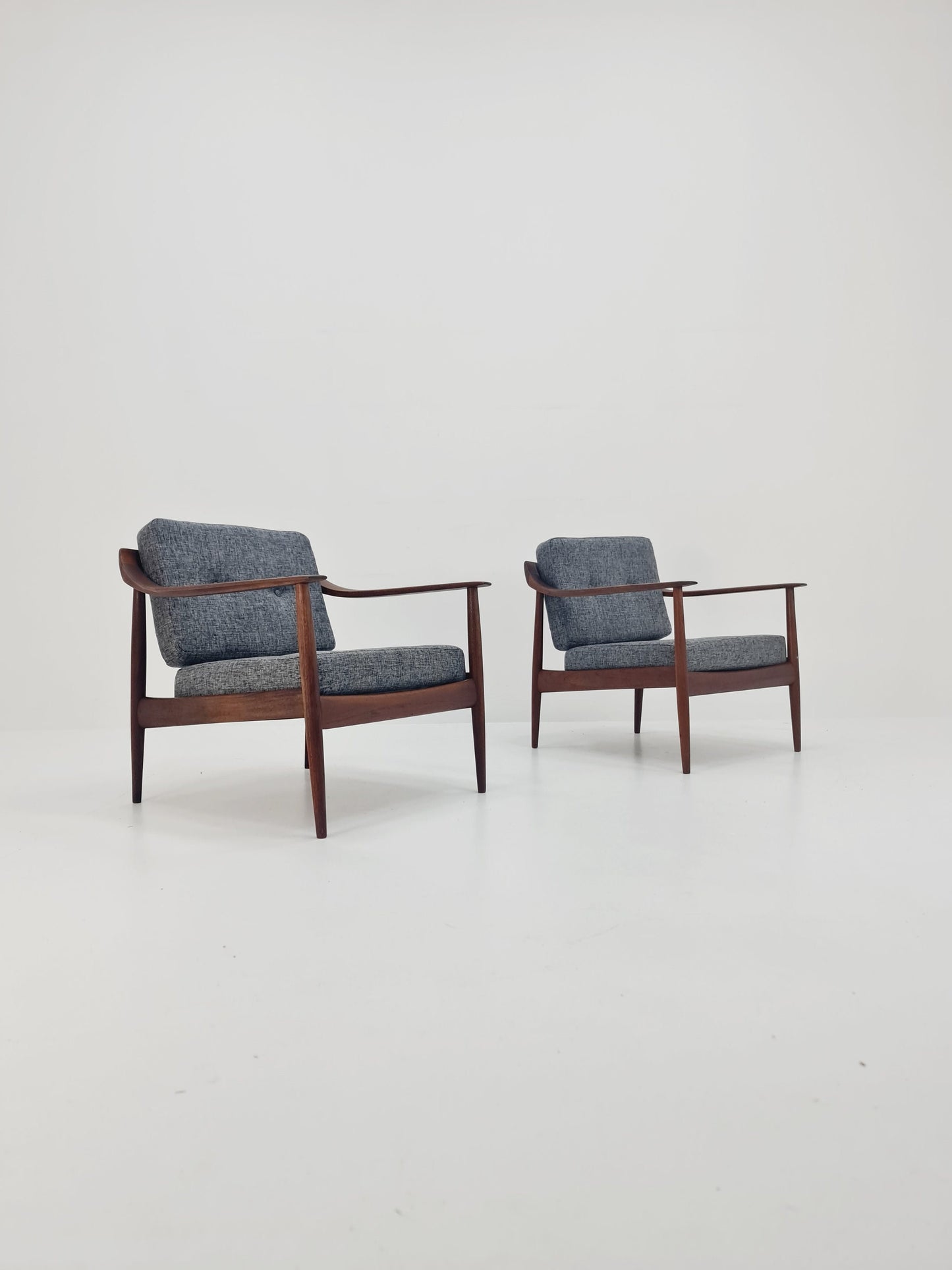 Midcentury easy chairs by Walter Knoll for Knoll Antimott , Germany, 1960s, Set of 2
