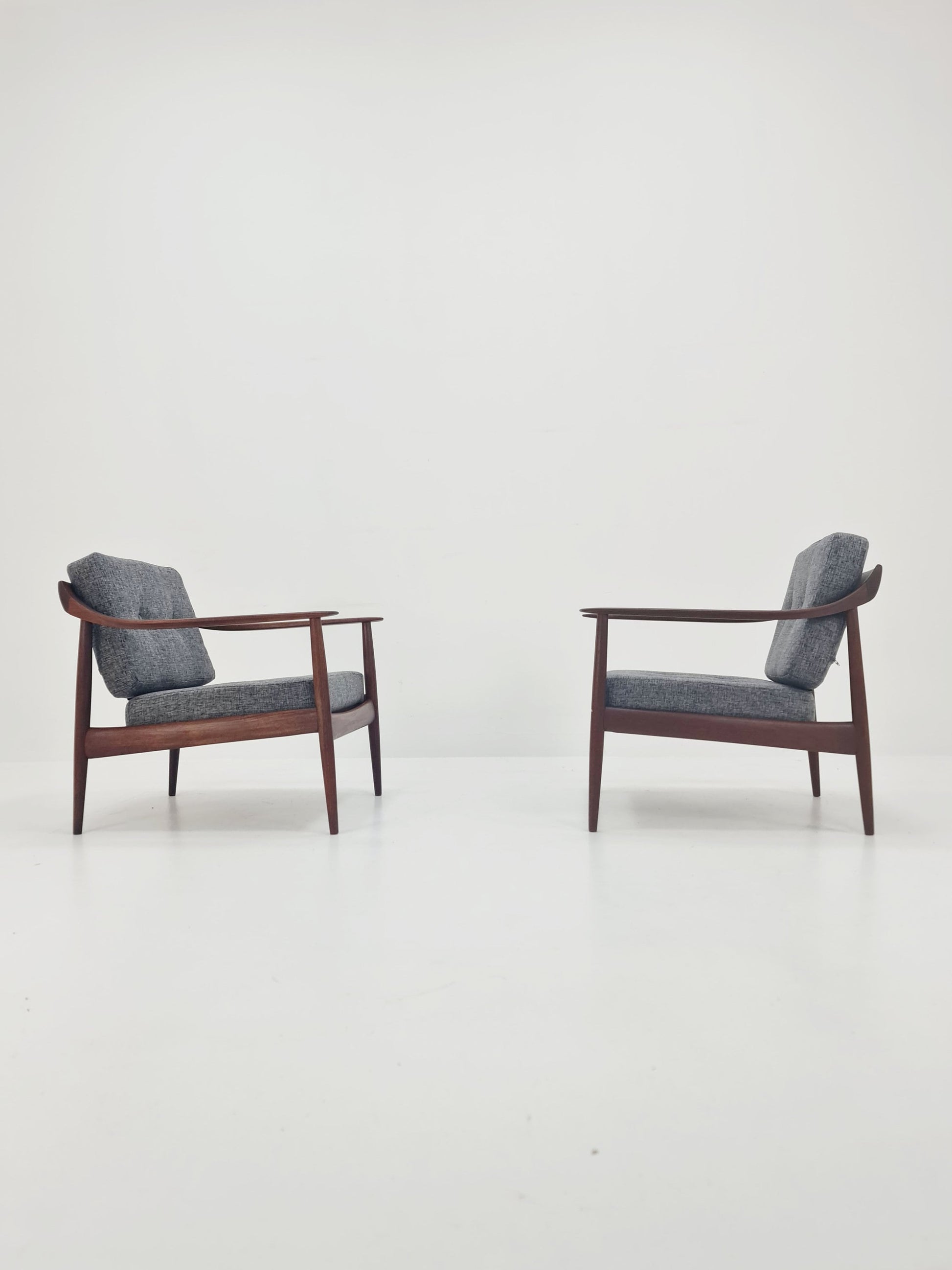 Midcentury easy chairs by Walter Knoll for Knoll Antimott , Germany, 1960s, Set of 2