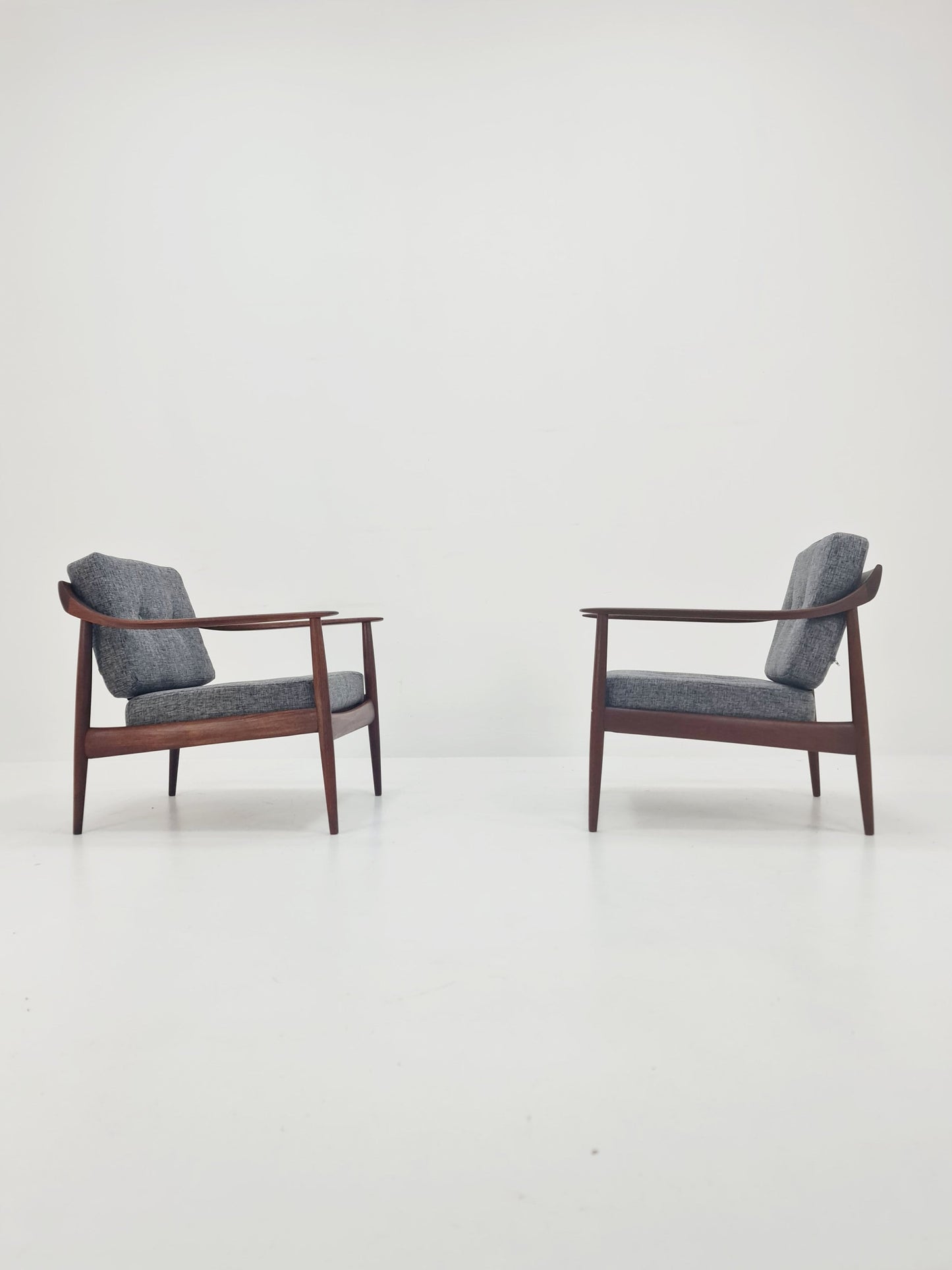 1 of 2 Midcentury easy chairs by Walter Knoll for Knoll Antimott , Germany, 1960s,