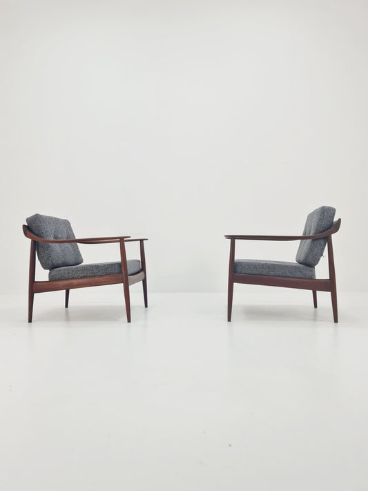 1 of 2 Midcentury easy chairs by Walter Knoll for Knoll Antimott , Germany, 1960s,