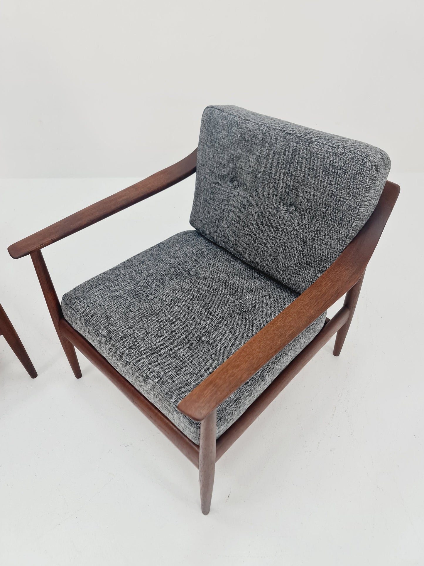 Midcentury easy chairs by Walter Knoll for Knoll Antimott , Germany, 1960s, Set of 2