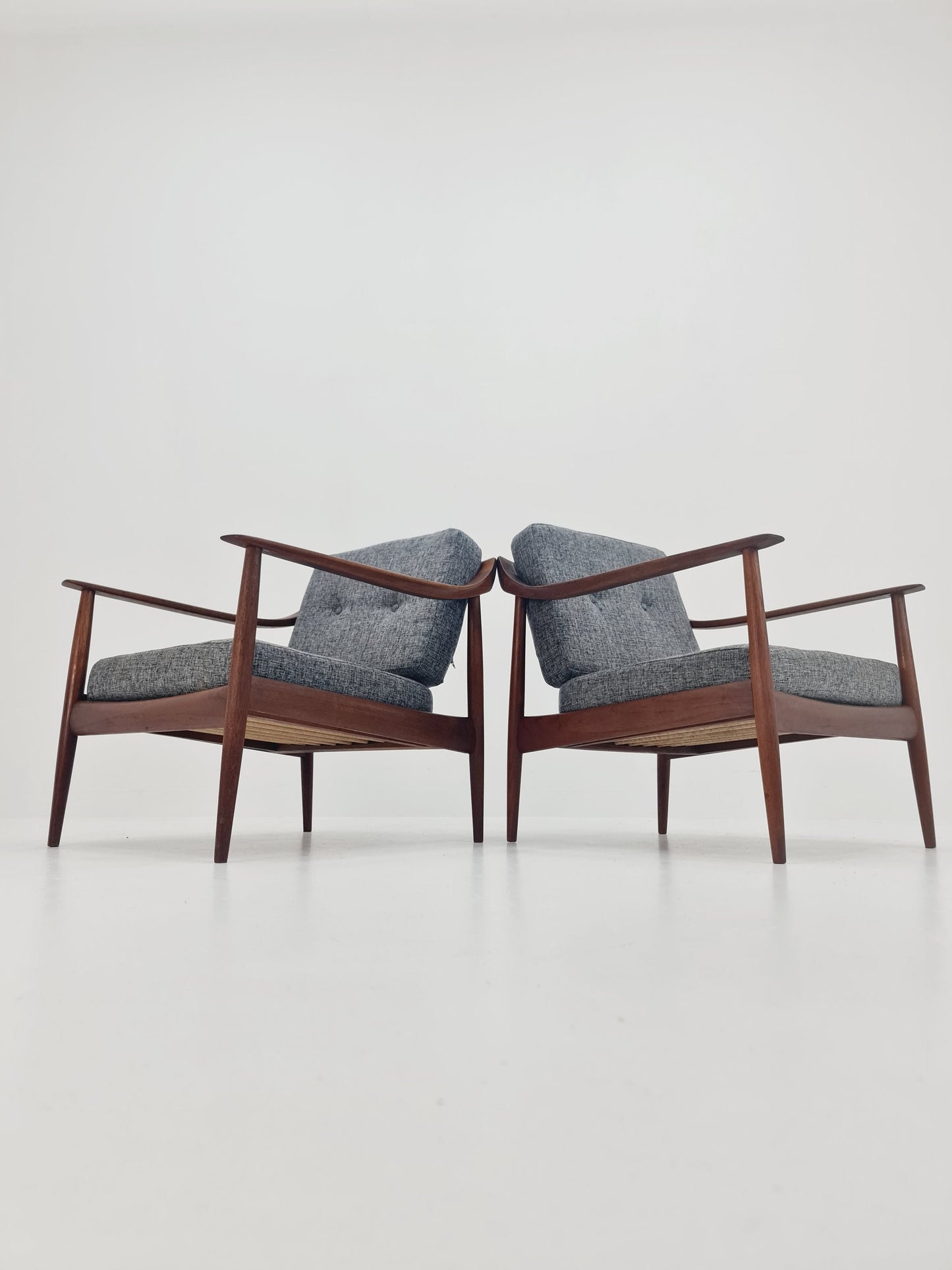 1 of 2 Midcentury easy chairs by Walter Knoll for Knoll Antimott , Germany, 1960s,