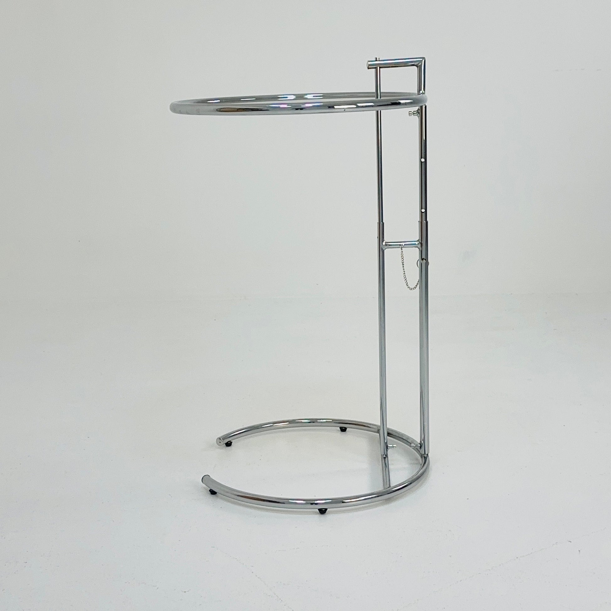 1 of 2 mid century Vintage style of the Adjustable Table E 1027 by Eileen Gray Italy 1990s