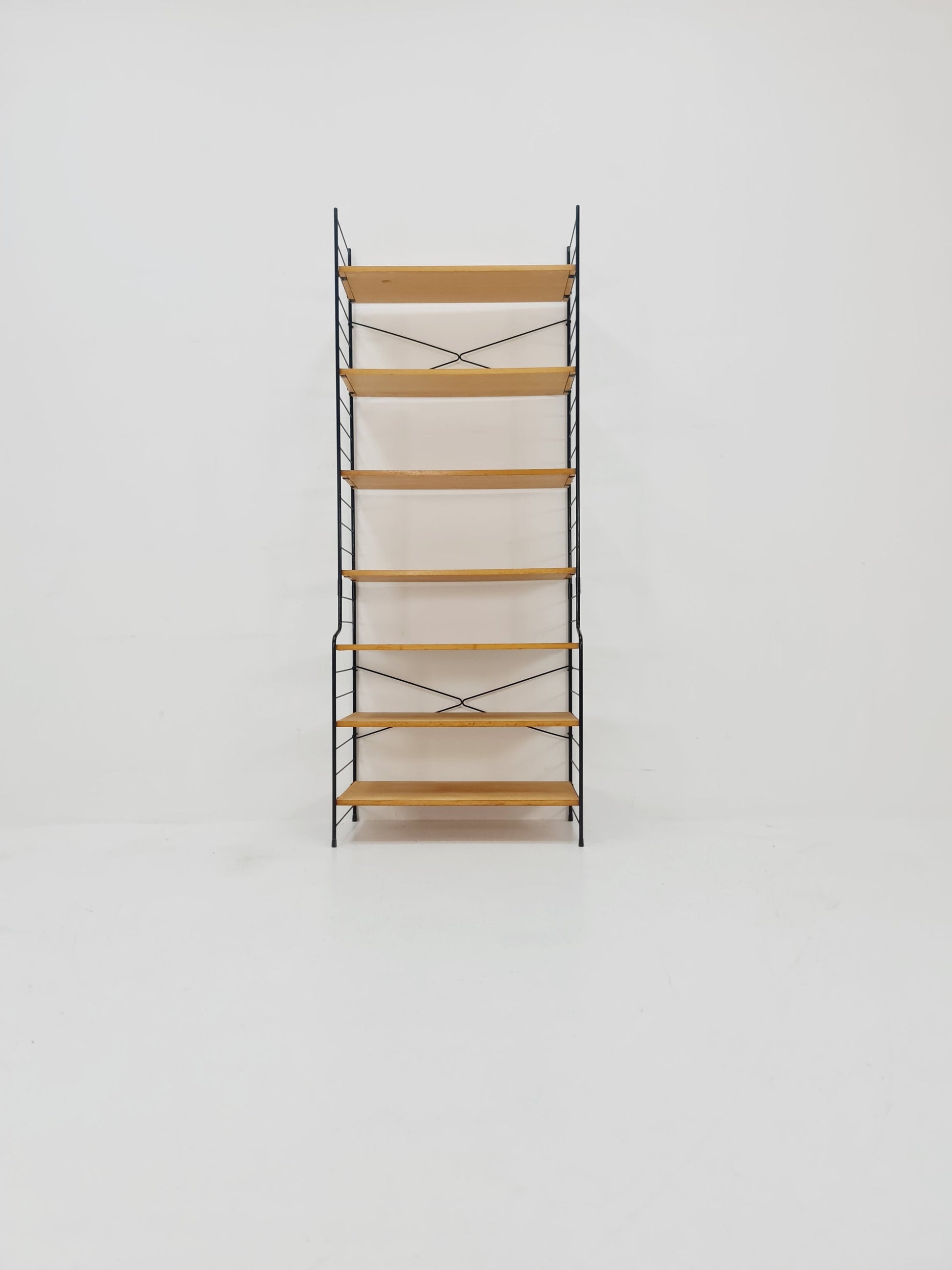 Freestanding vintage string bookshelf in Eshe , 1950s by WHB Germnay