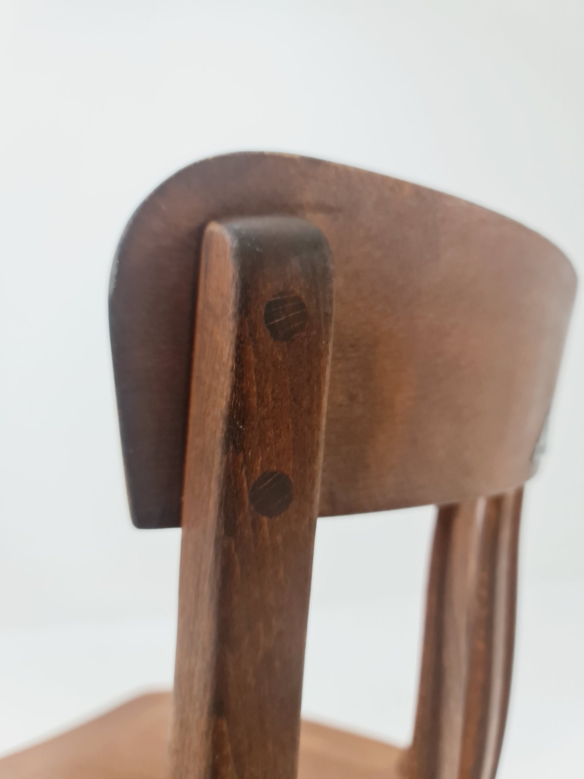 Bauhaus swivel office chair in solid wood By Der FerderDreh 1930s