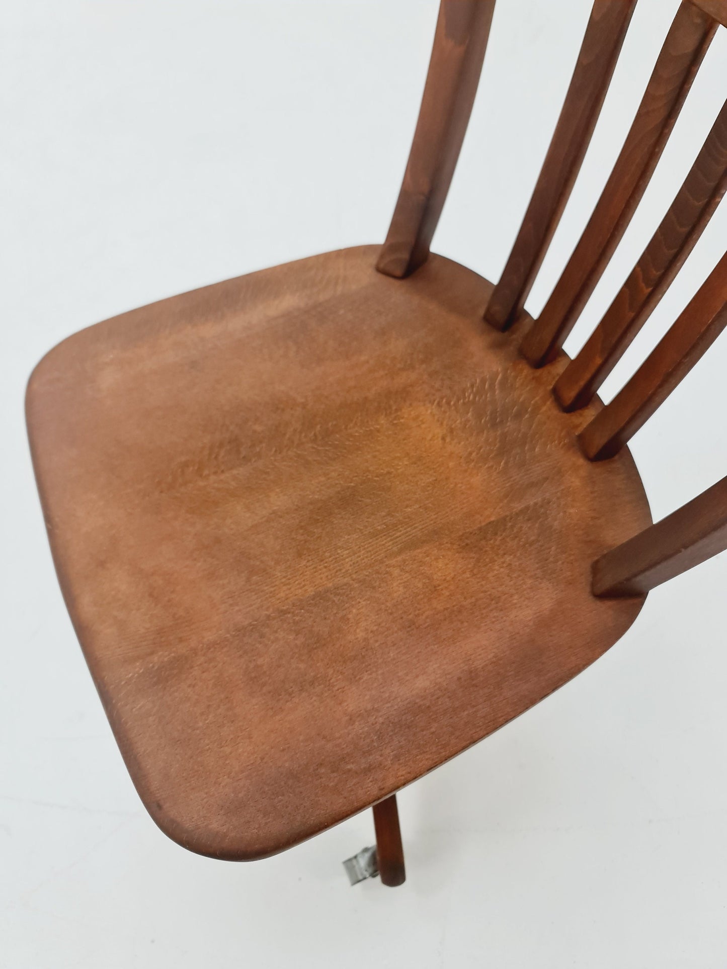 Bauhaus swivel office chair in solid wood By Der FerderDreh 1930s