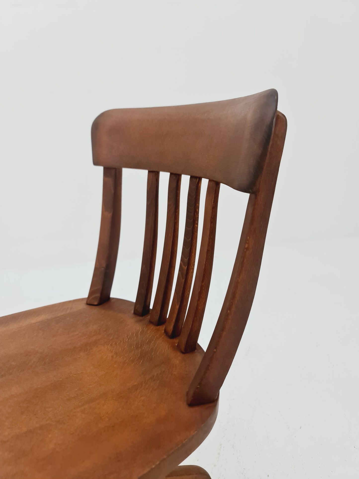 Bauhaus swivel office chair in solid wood By Der FerderDreh 1930s