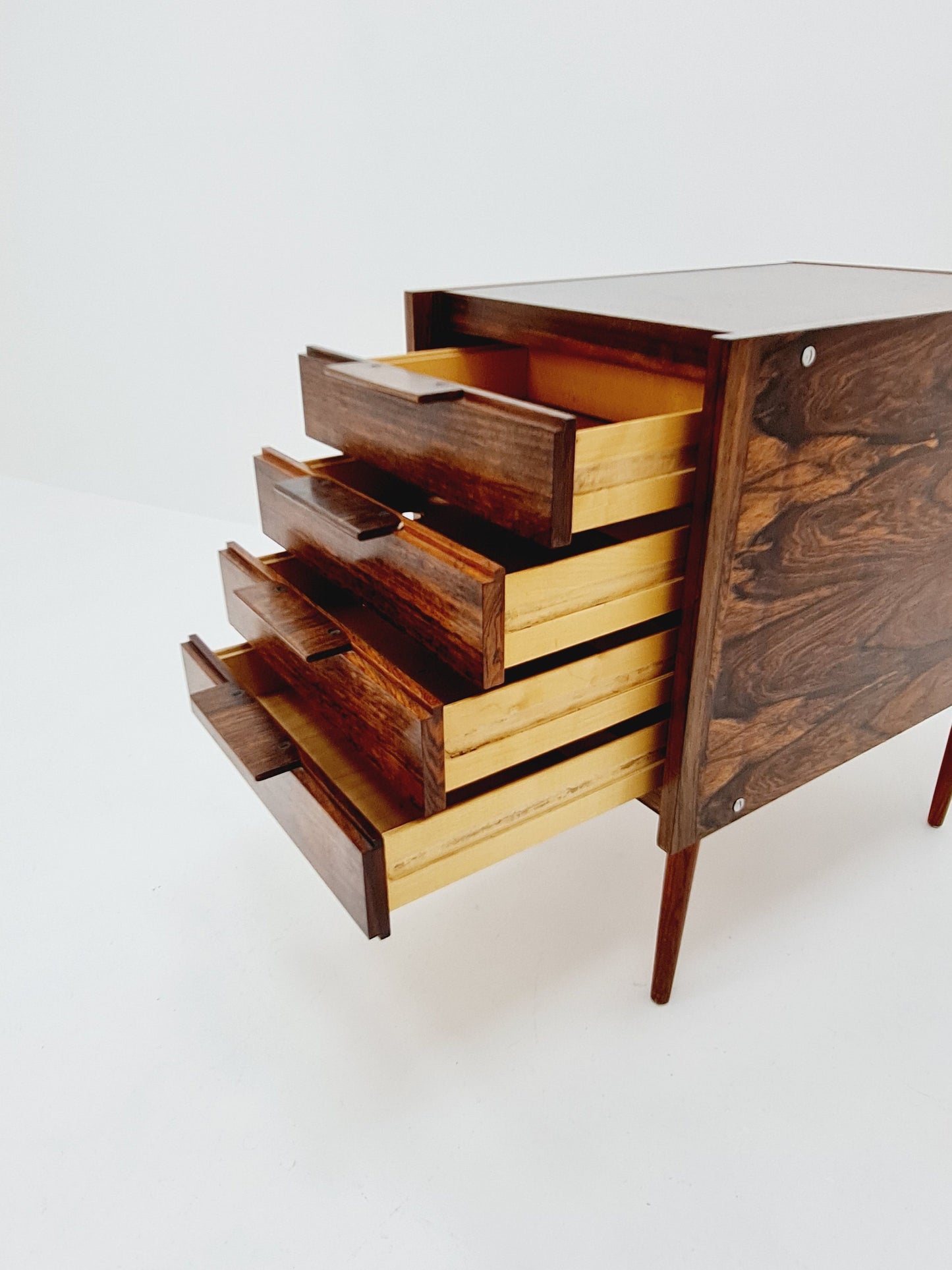 Midcentury Danish Desk design chest of drawers / drawer dresser /4 drawers cabinet, 1960s