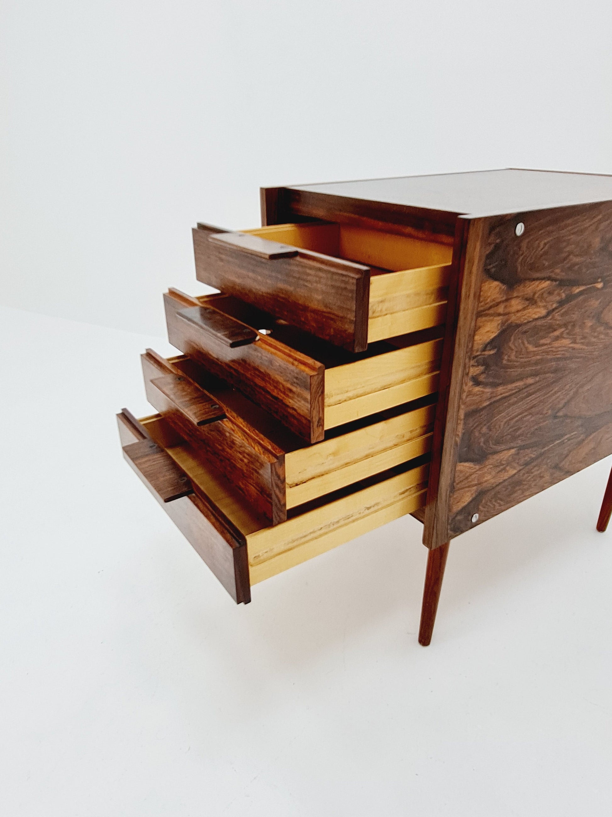 Midcentury Danish Desk design chest of drawers / drawer dresser /4 drawers cabinet, 1960s
