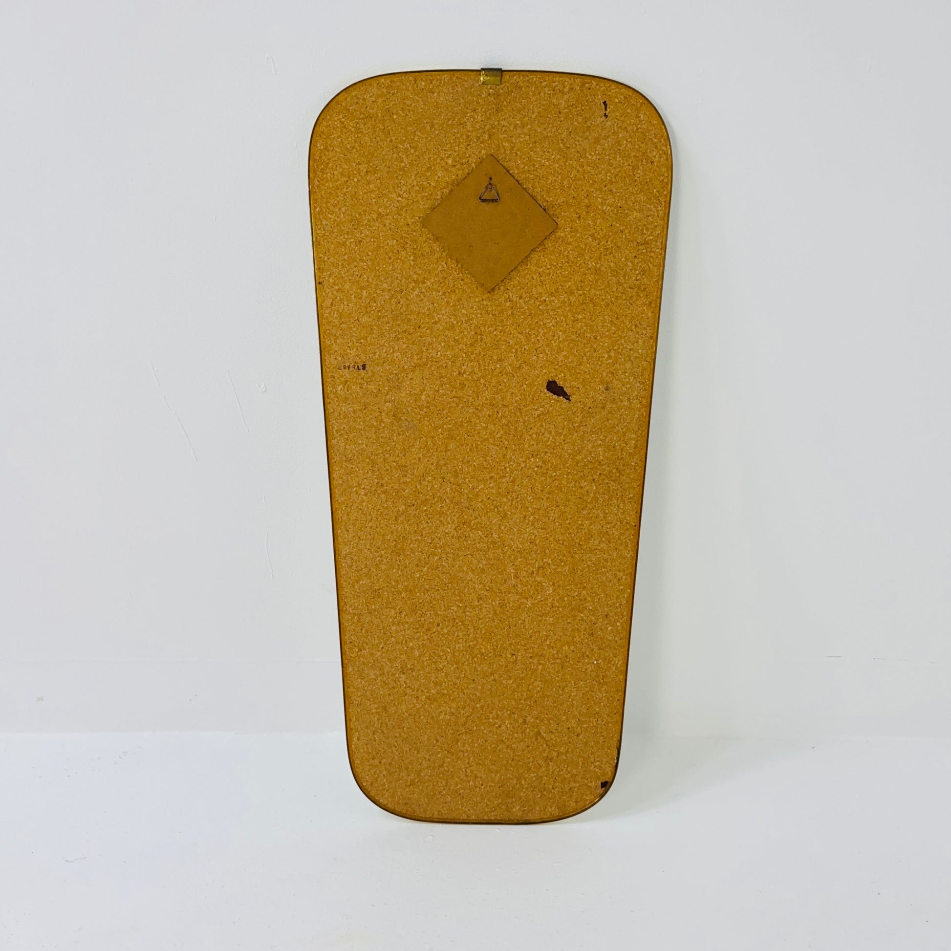 Original kidney asymmetrical vintage mirror from the 60s