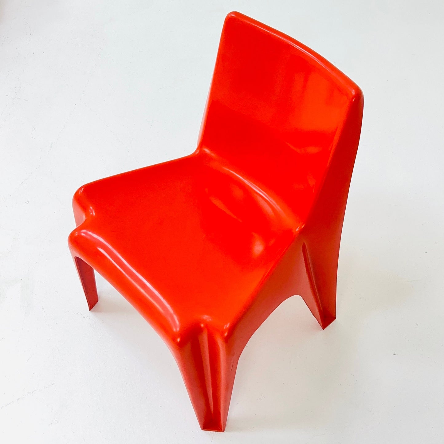 Space age Set of 4 Dining chairs Bofinger BA1171 chair by Helmut Bätzner,1970