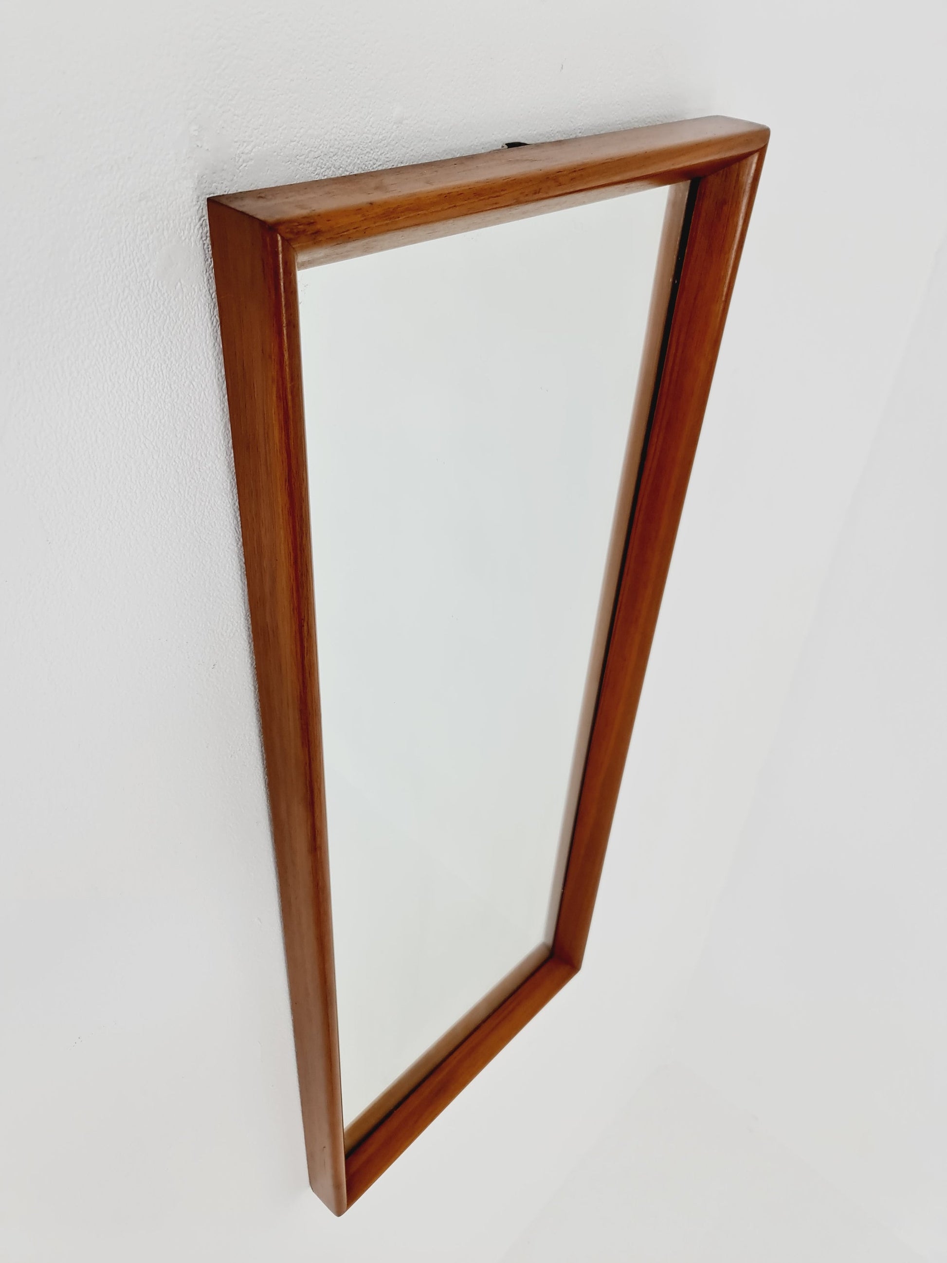 German mid-century Modern wall-mounted mirror, By Verlaux 1950s