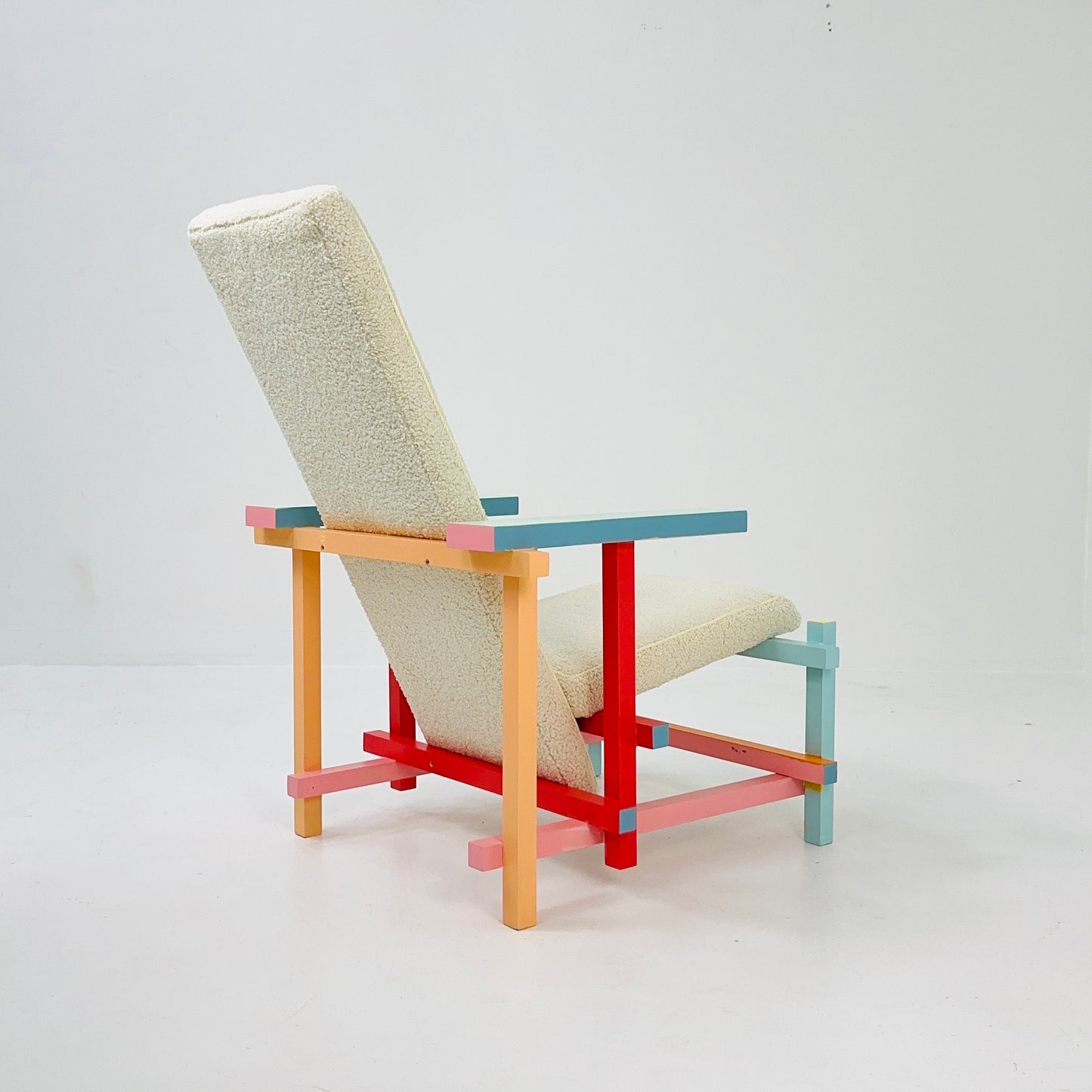 Mid century up cycled design armchair by Gerrit T. Rietveld