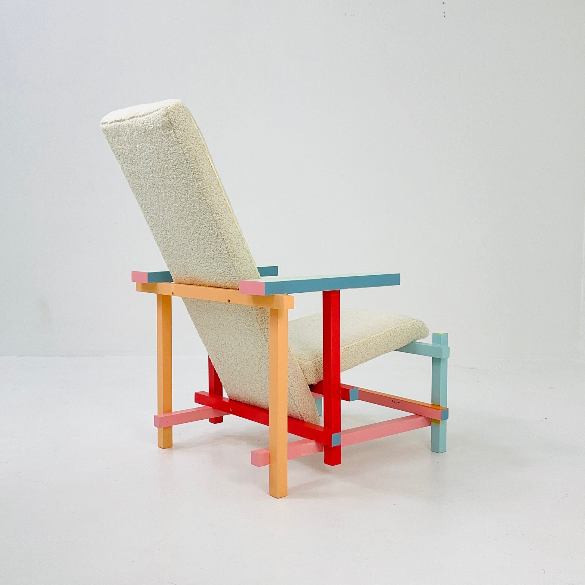 Mid century up cycled design armchair by Gerrit T. Rietveld