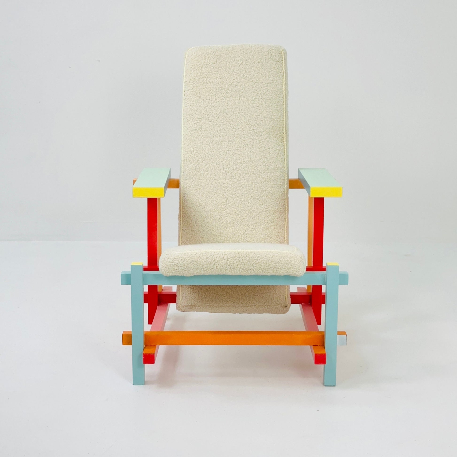 Mid century up cycled design armchair by Gerrit T. Rietveld