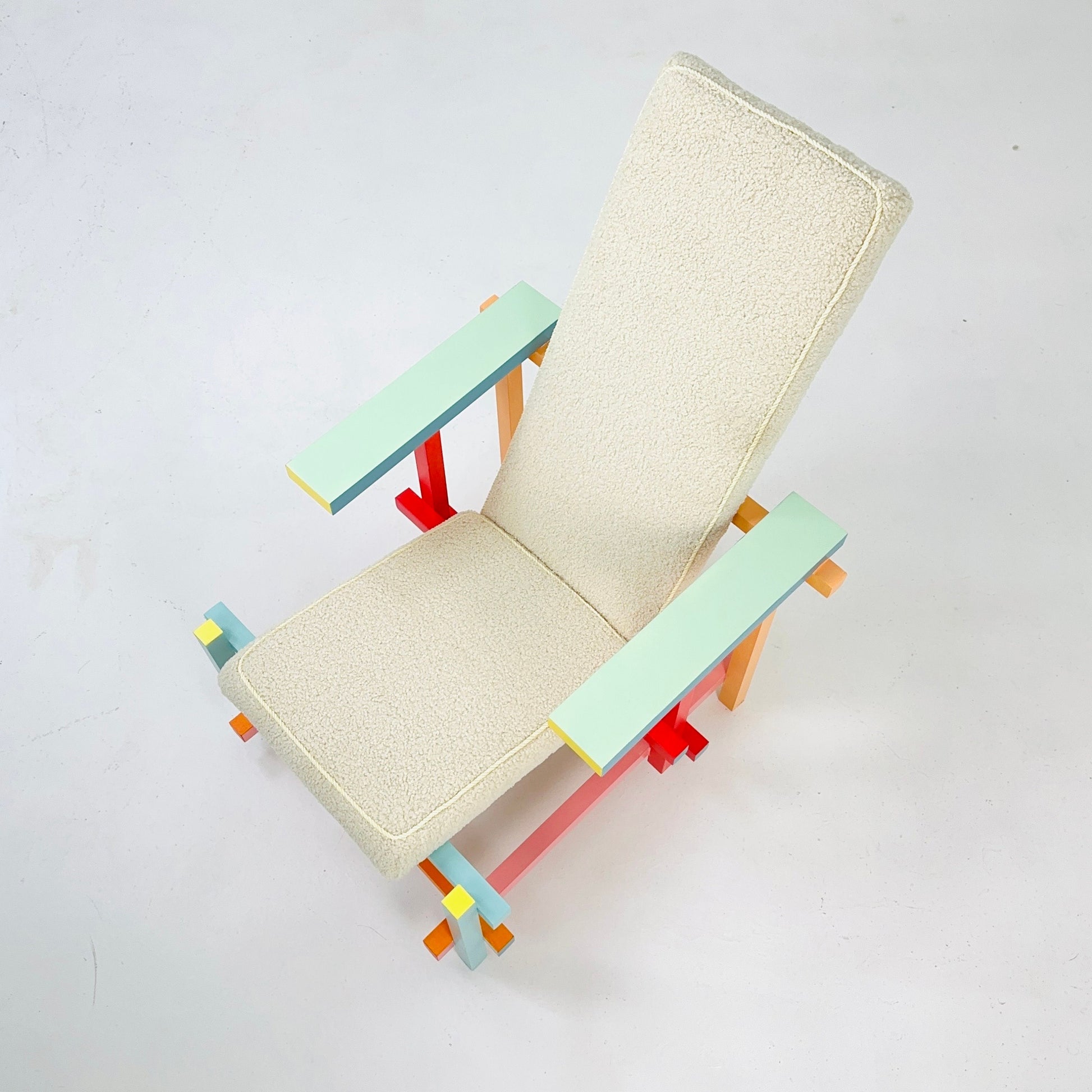 Mid century up cycled design armchair by Gerrit T. Rietveld