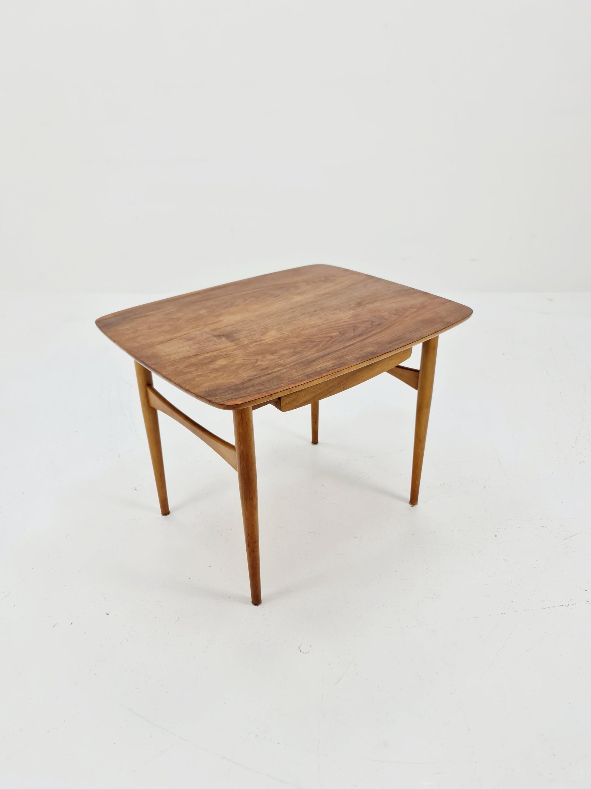 German Vintage Walnut Coffee Table by WK Møbelfabrik, 1960s