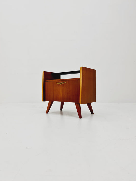 German Mid century beech nightstands/ bedside tables BY WK Möbel , 1960s
