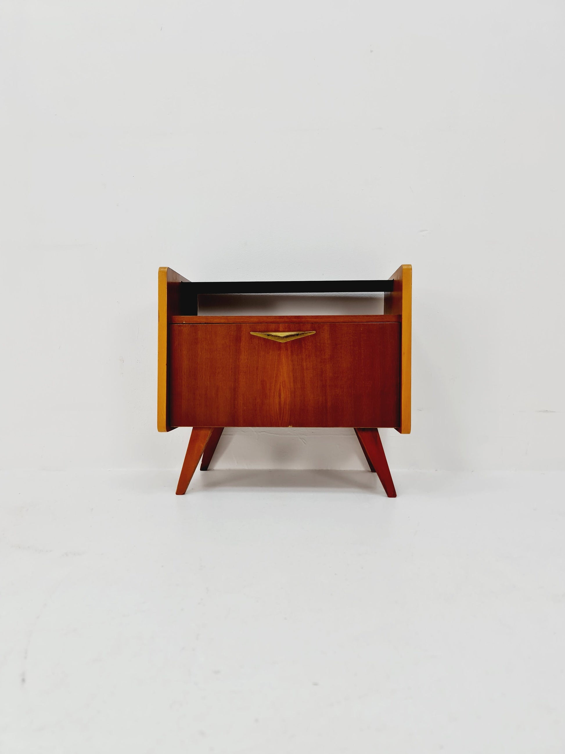 German Mid century beech nightstands/ bedside tables BY WK Möbel , 1960s