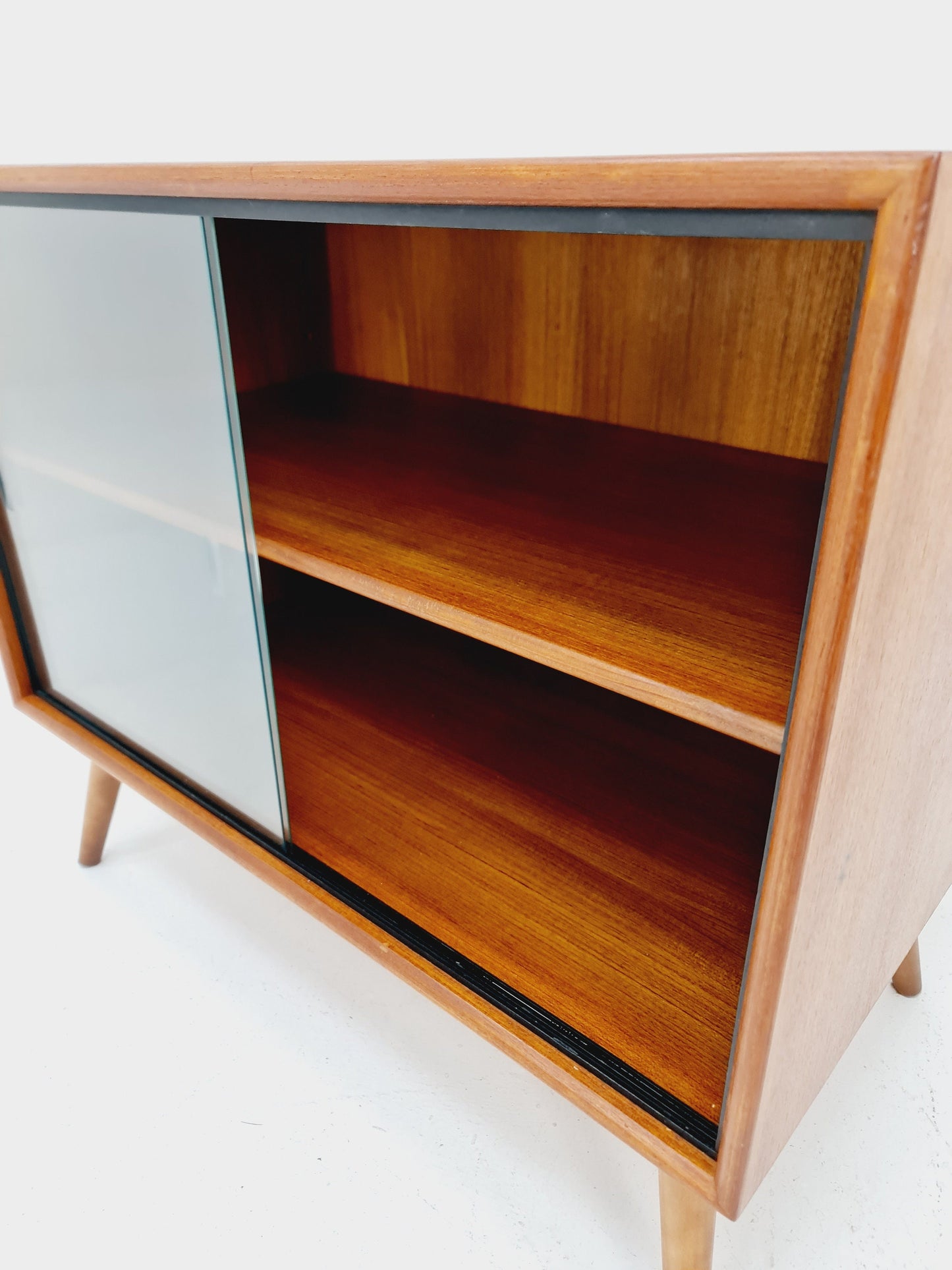 Mid Century Modern danish cabinet teak Display / Vitrine 1960s
