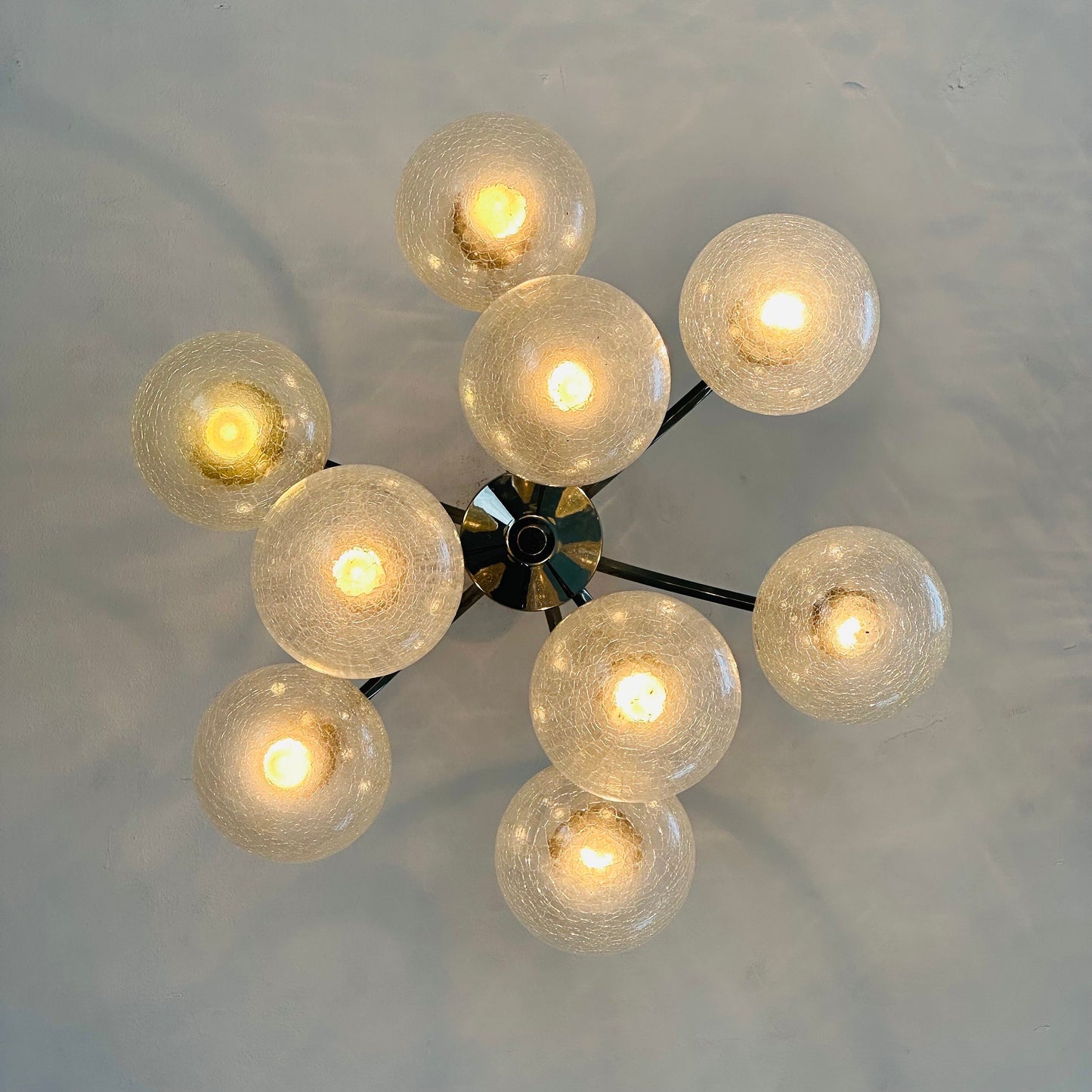 Mid century modern ceiling lamp 1970s ,Italy