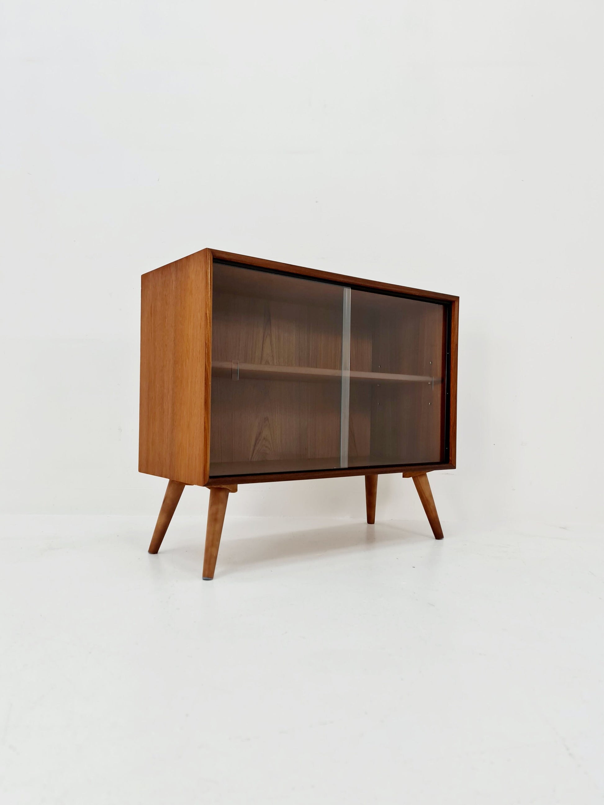 Mid Century Modern danish cabinet teak Display / Vitrine 1960s