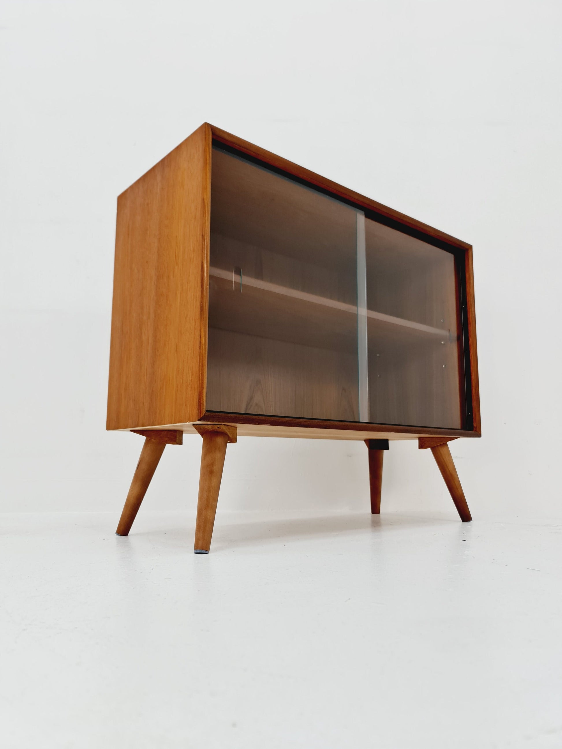 Mid Century Modern danish cabinet teak Display / Vitrine 1960s