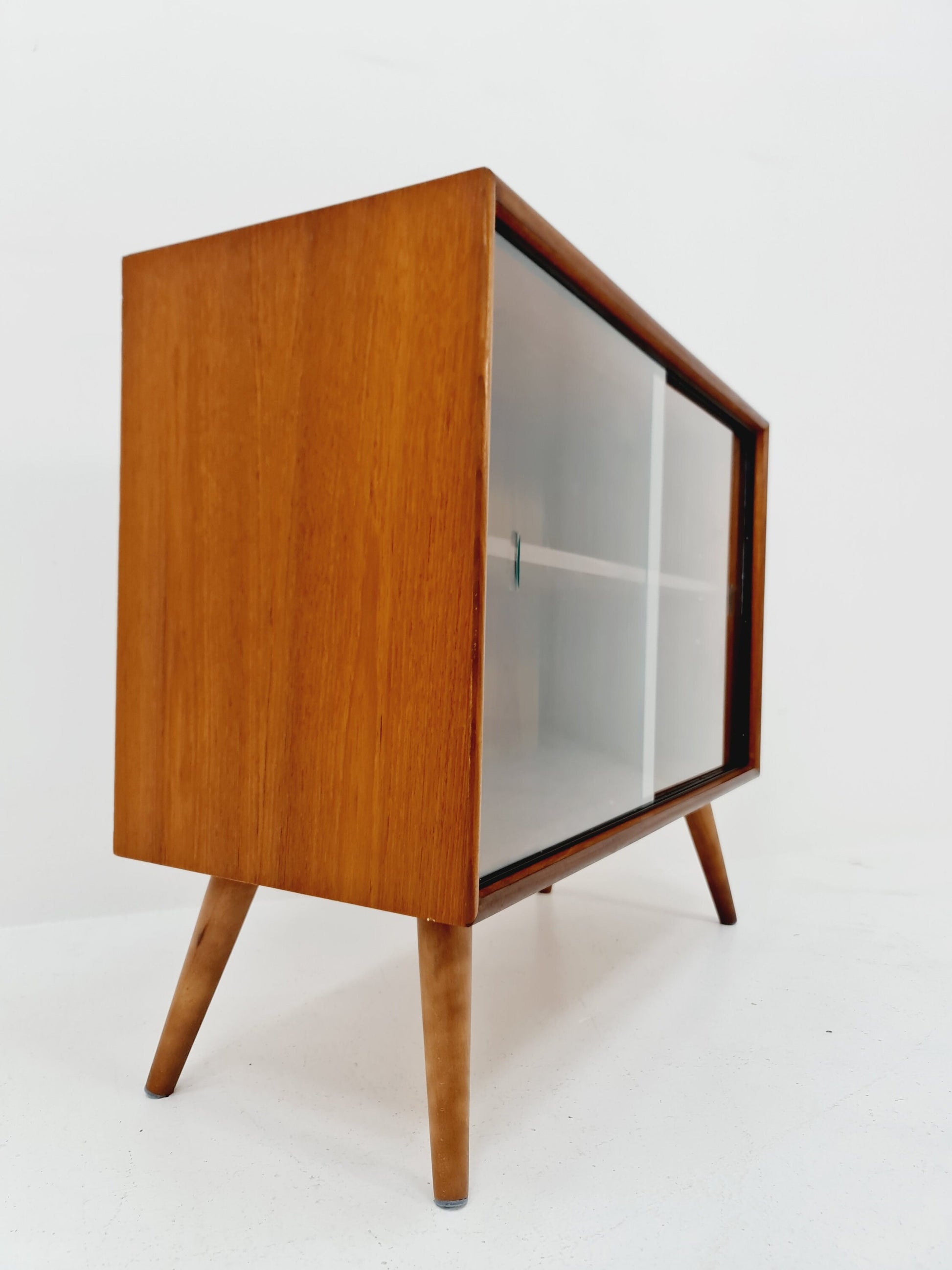 Mid Century Modern danish cabinet teak Display / Vitrine 1960s
