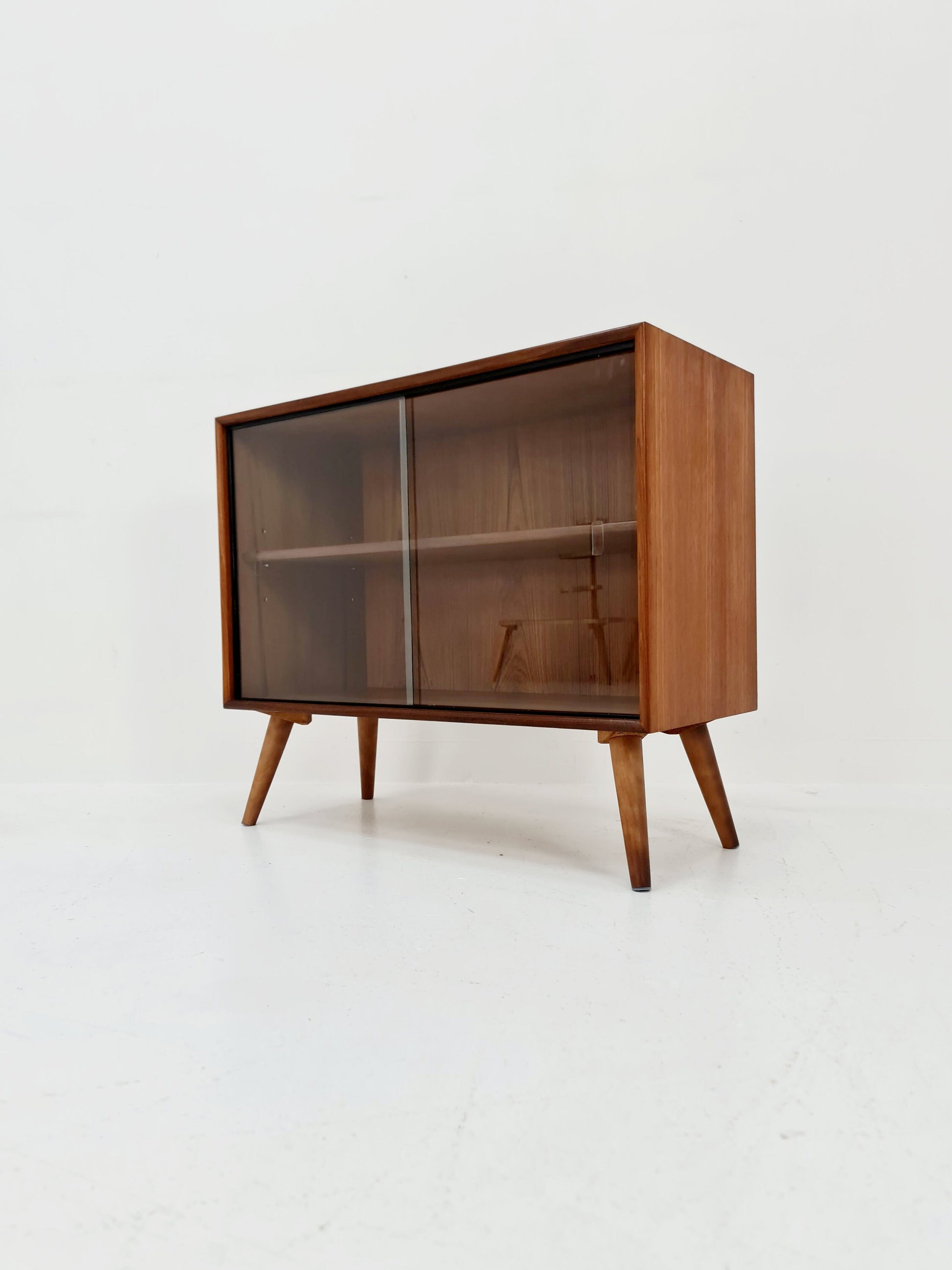Mid Century Modern danish cabinet teak Display / Vitrine 1960s