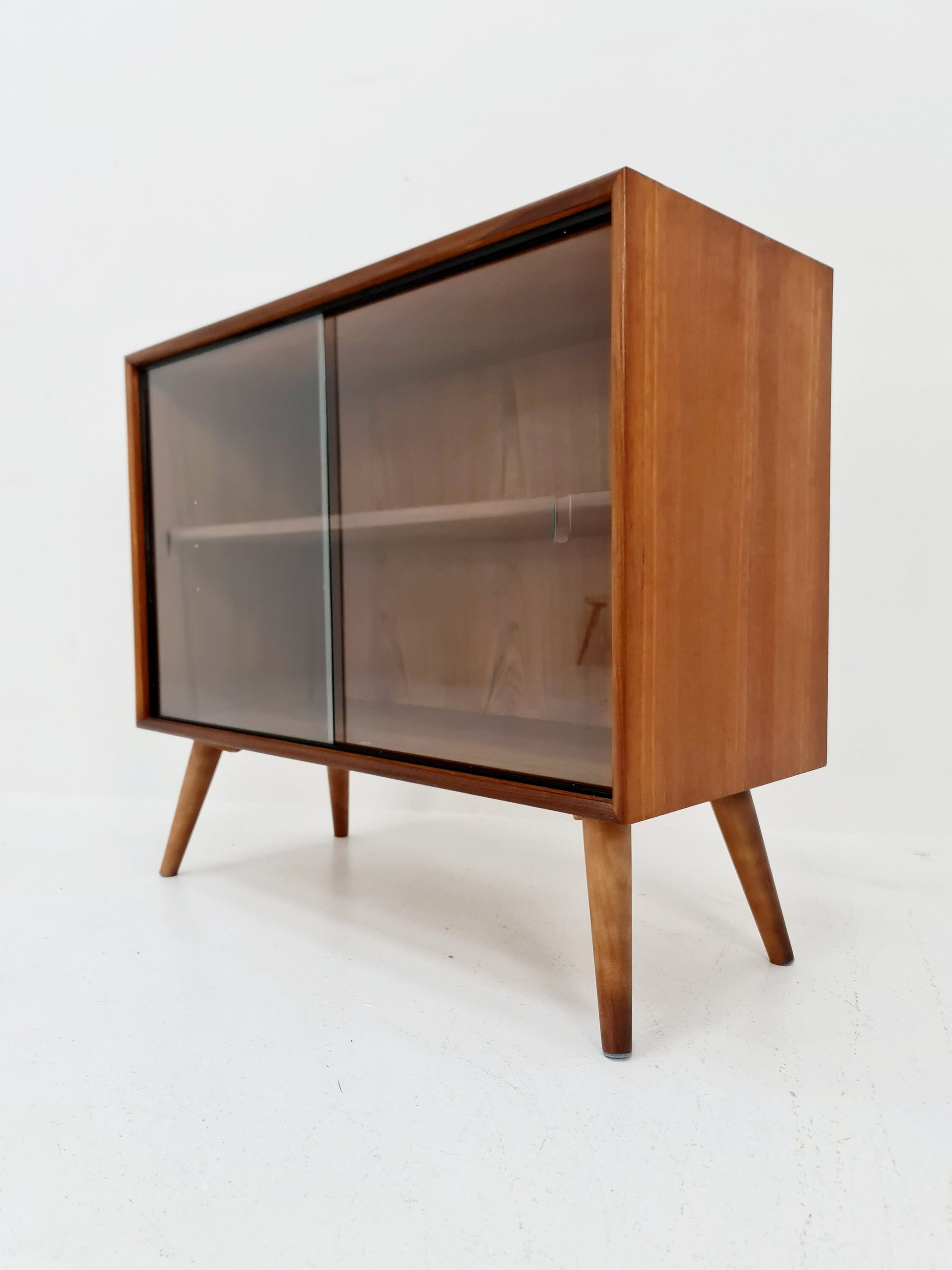 Mid Century Modern danish cabinet teak Display / Vitrine 1960s