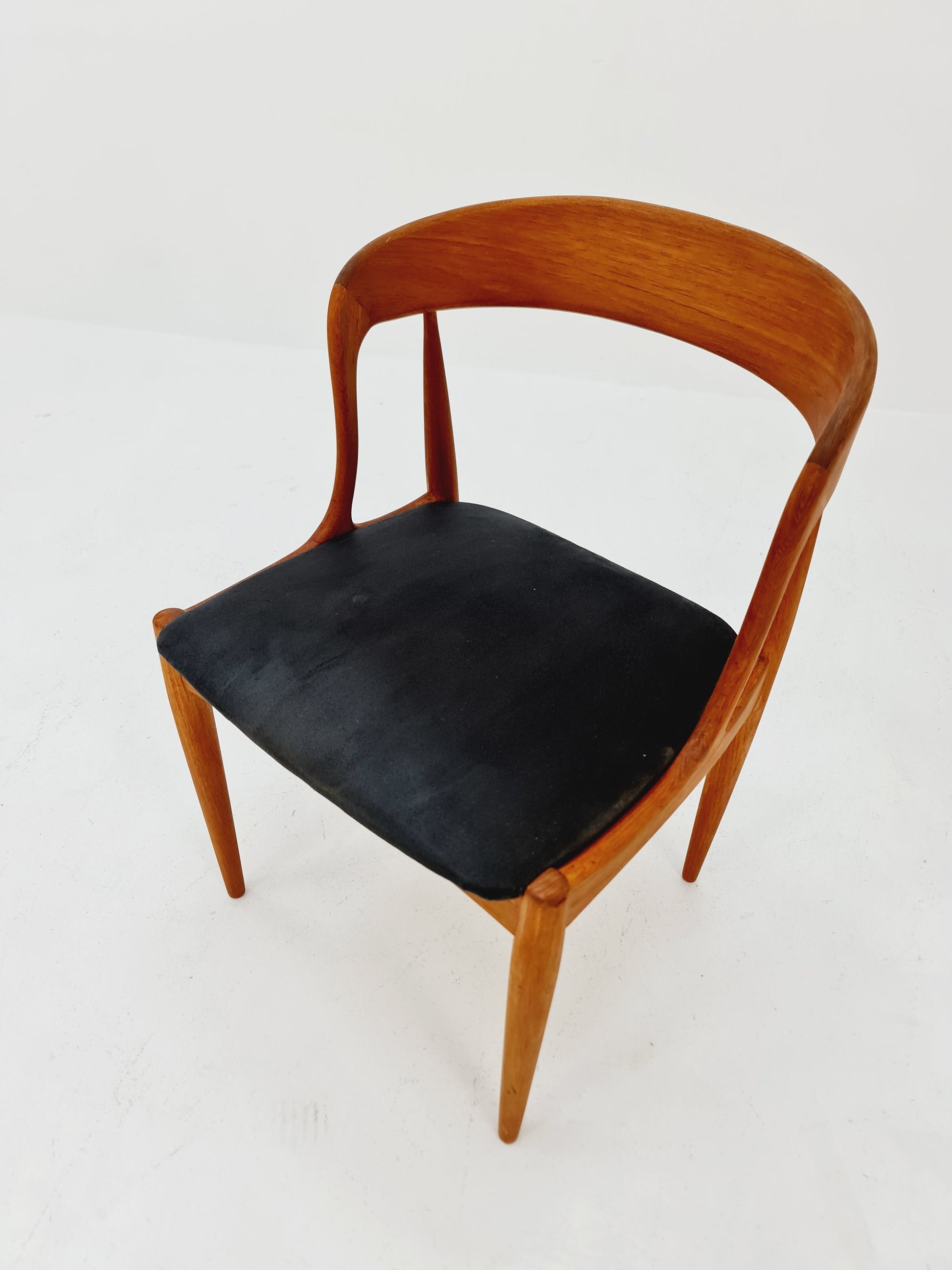 Vintage Danish teak dining chair by johannes Andersen for Uldum Mobelfabrik , 1960s,