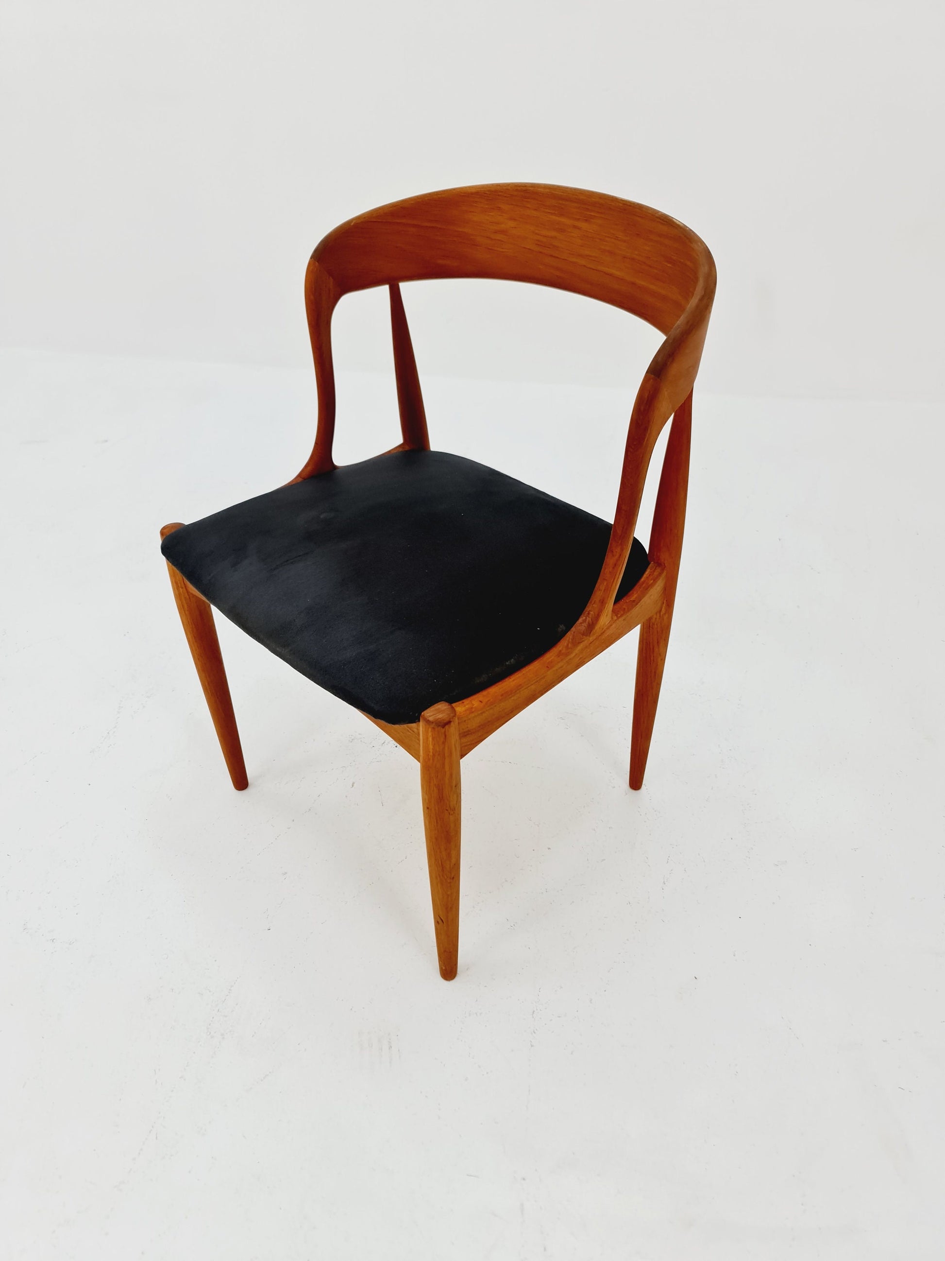 Vintage Danish teak dining chair by johannes Andersen for Uldum Mobelfabrik , 1960s,