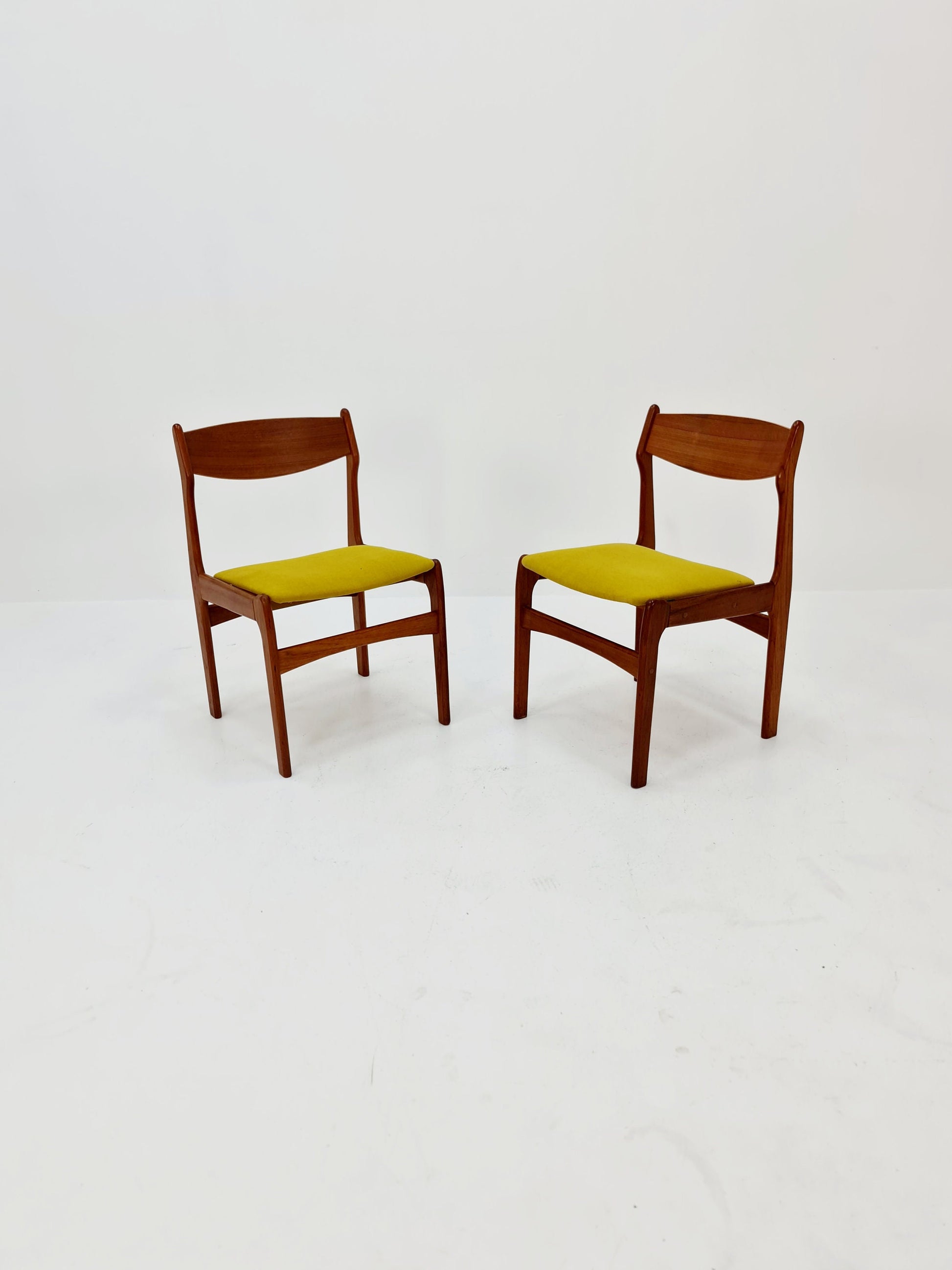 Vintage Danish teak dining charis by Erik Buch, 1960s, set of 2