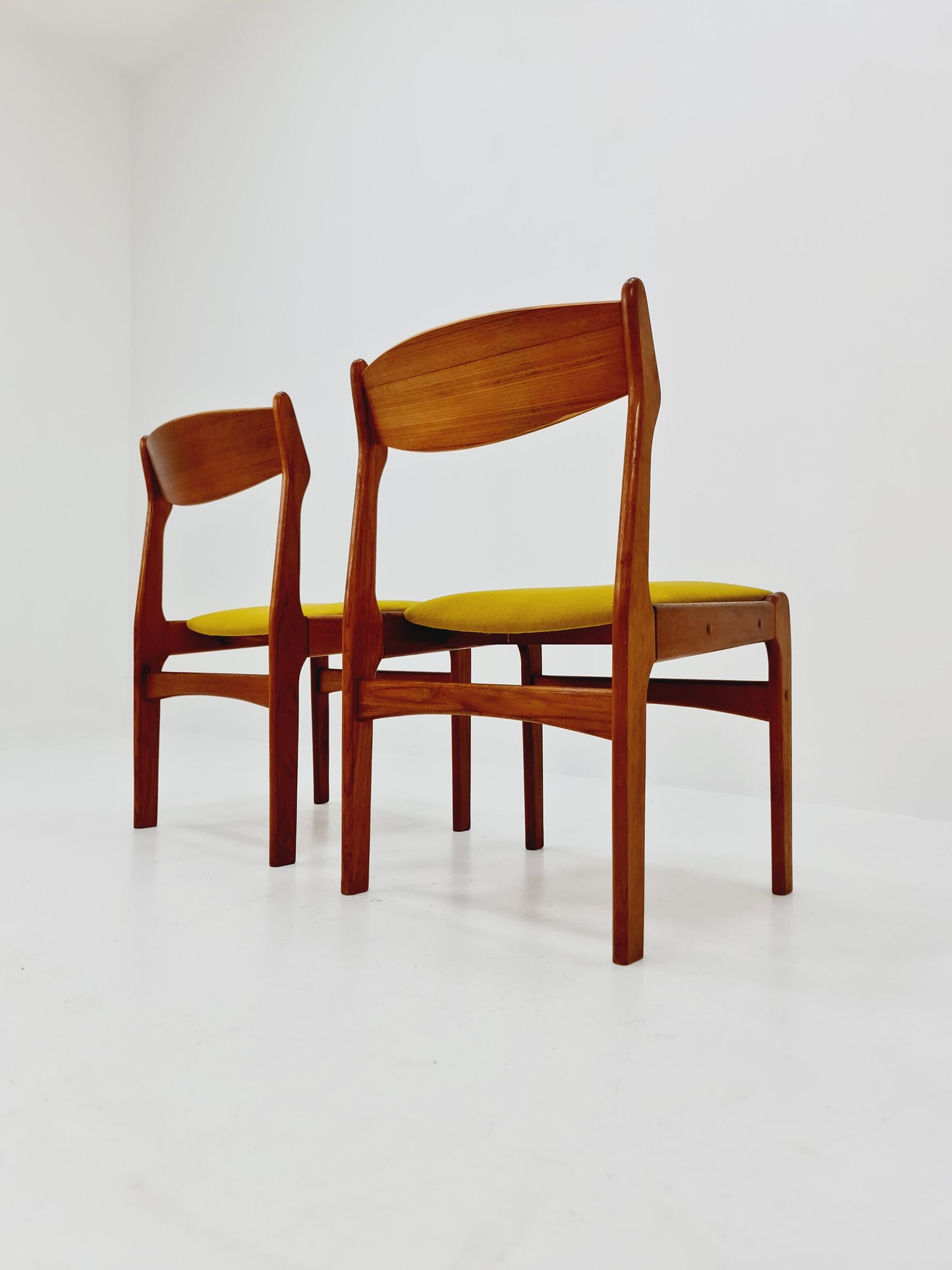 Vintage Danish teak dining charis by Erik Buch, 1960s, set of 2