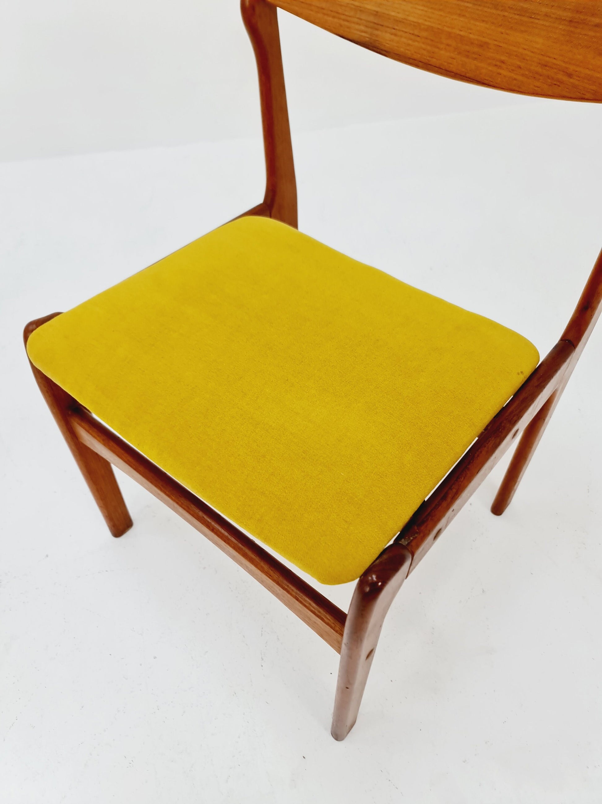 Vintage Danish teak dining charis by Erik Buch, 1960s, set of 2