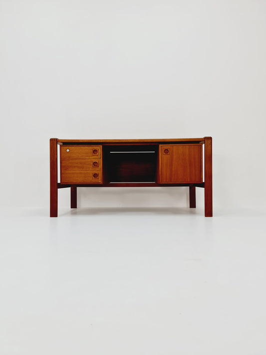 Danish teak Freestanding desk by H..P Hansen, Denmark, 1960s