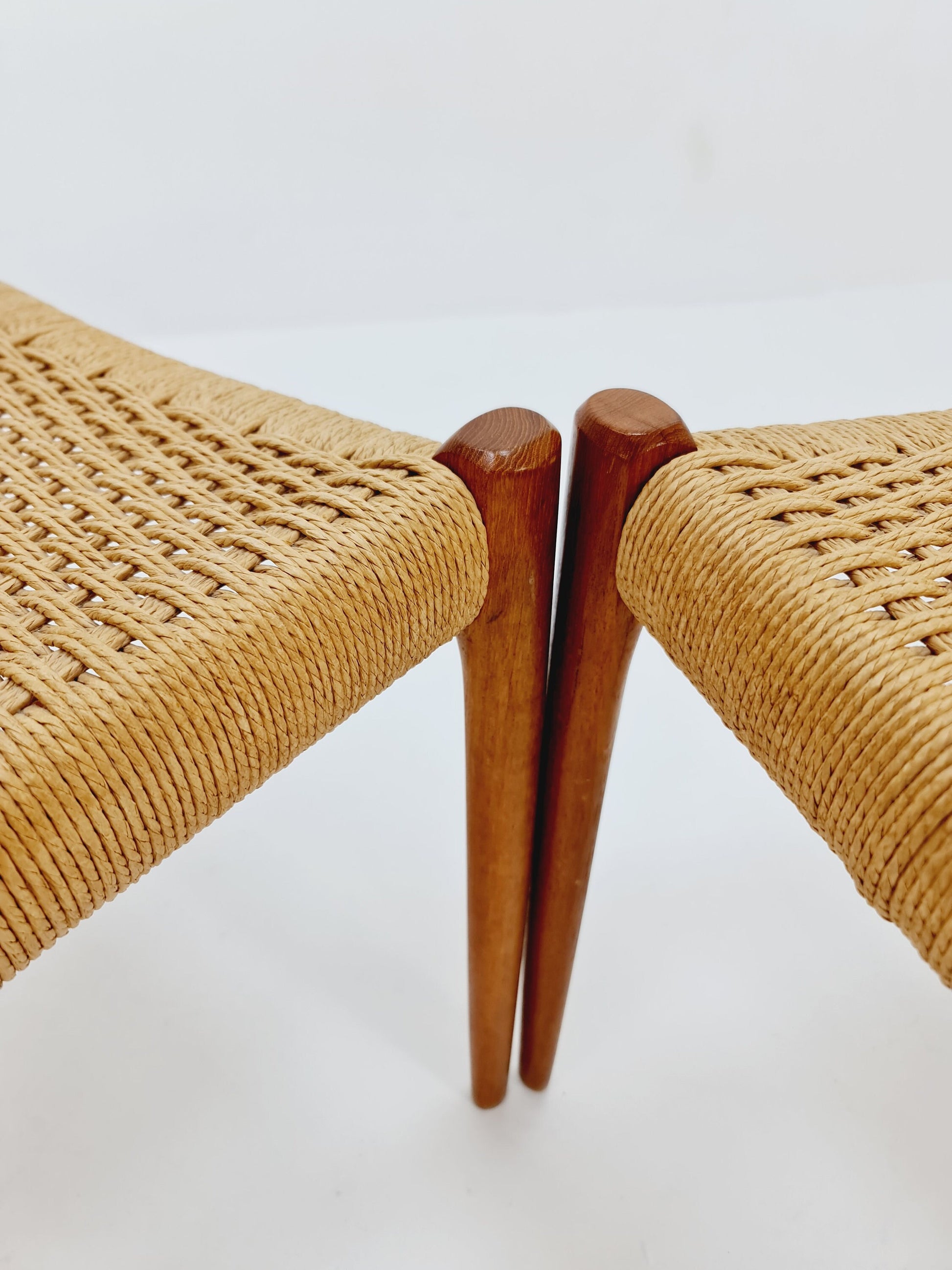 1 of 2 Vintage Danish teak dining charis by Niels Otto Møller Model 77, 1960s,