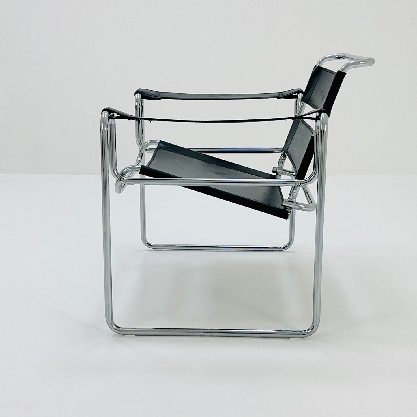 Mid century Black B3 armchair WASSILY style by Marcel Brauer , 1990s Germany